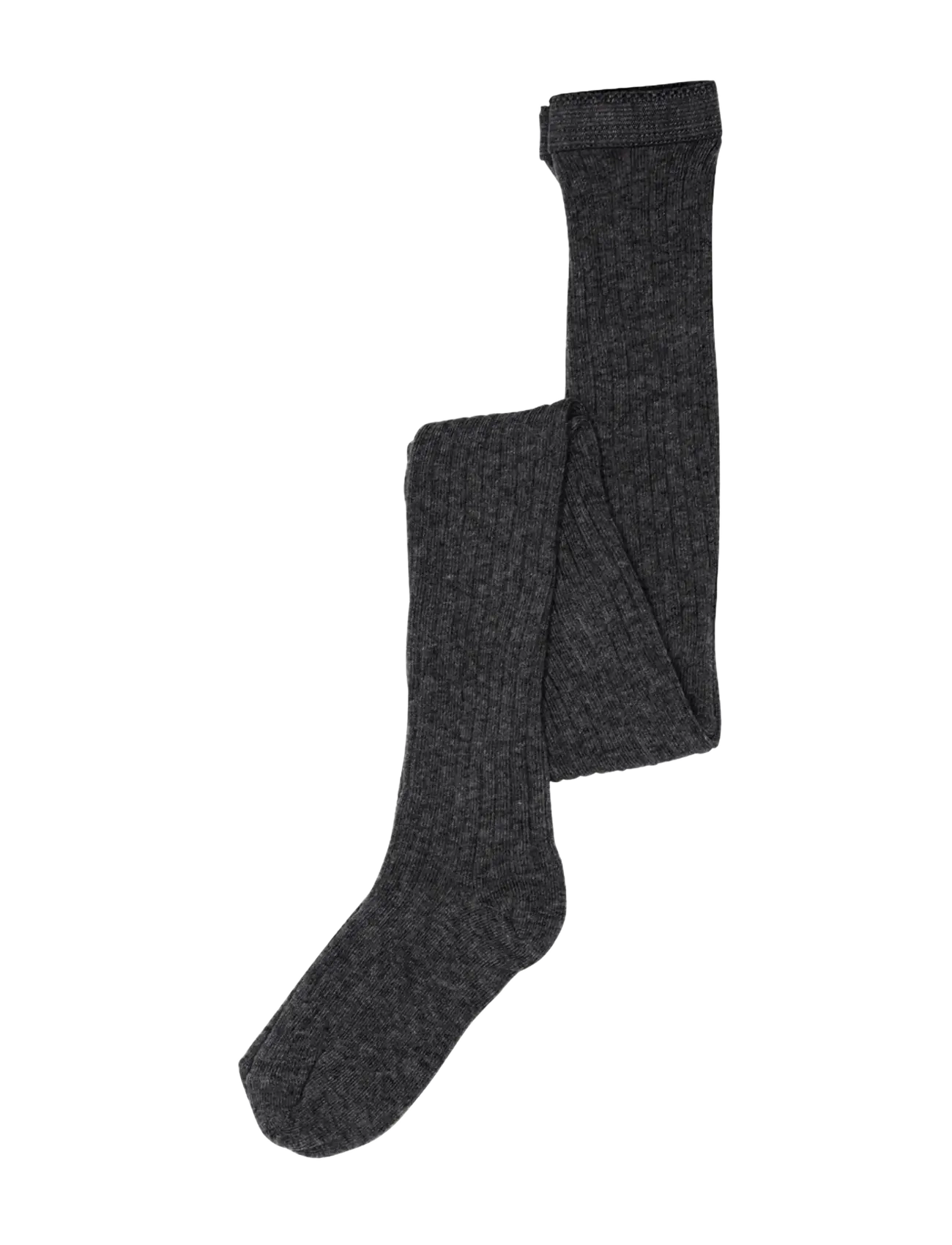 Cotton rib tights - 497/DARK GREY