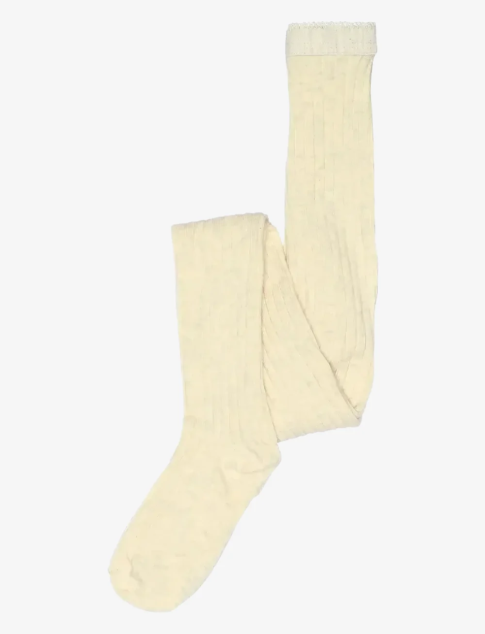 mp Denmark - Cotton rib baby socks - strumpbyxor - creme melange - 0
