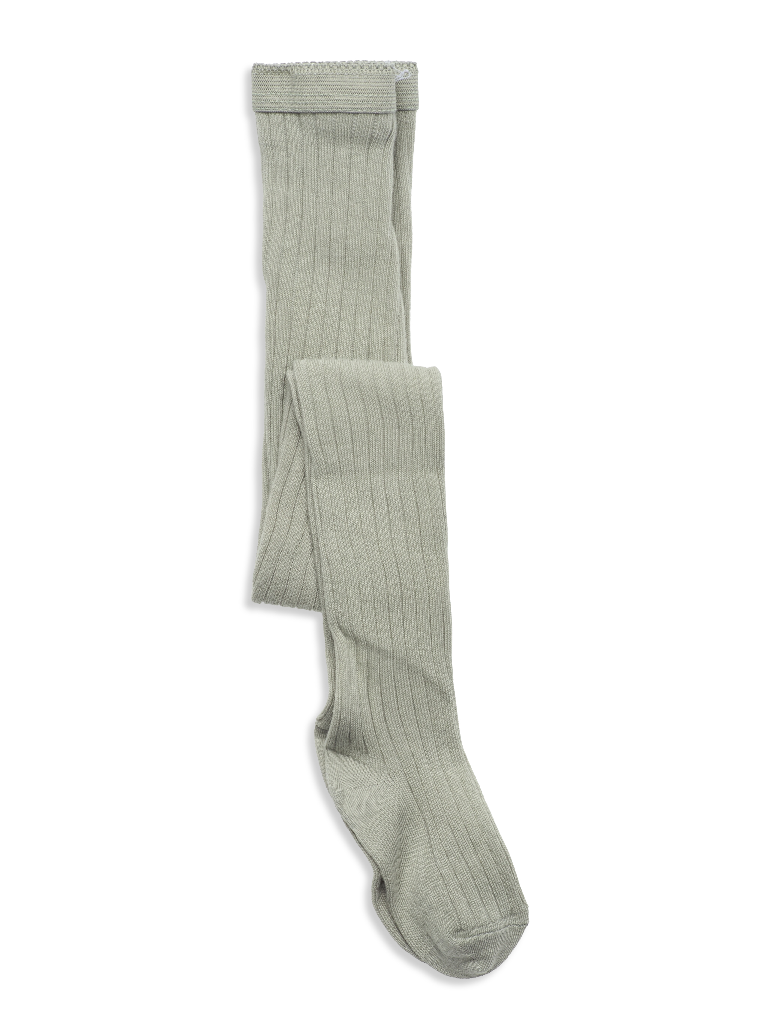 mp Denmark Cotton rib tights - Kläder - DESERT SAGE / green