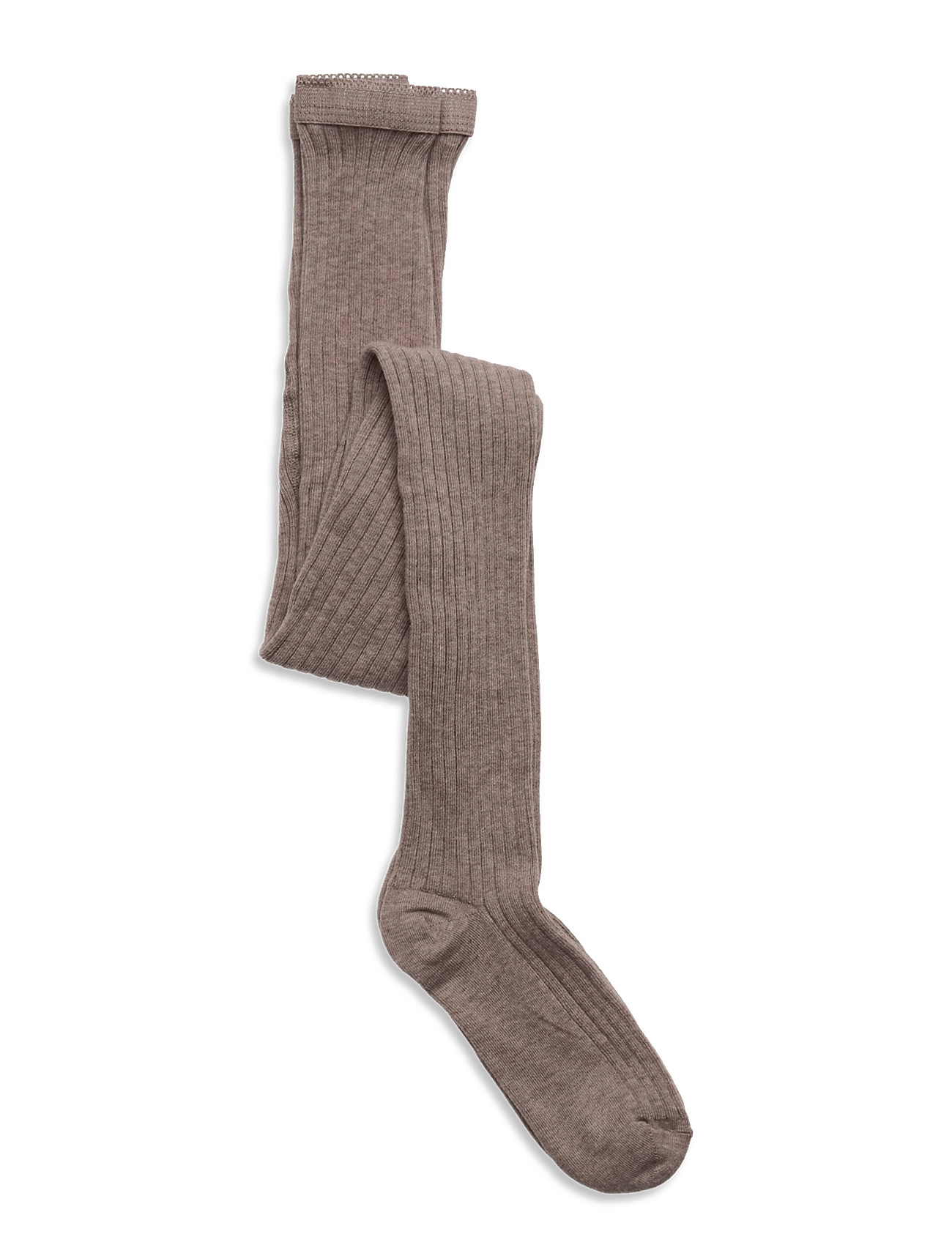 MP 130 Cotton Rib Tights Light 489 Brown str. 3år/100 cm