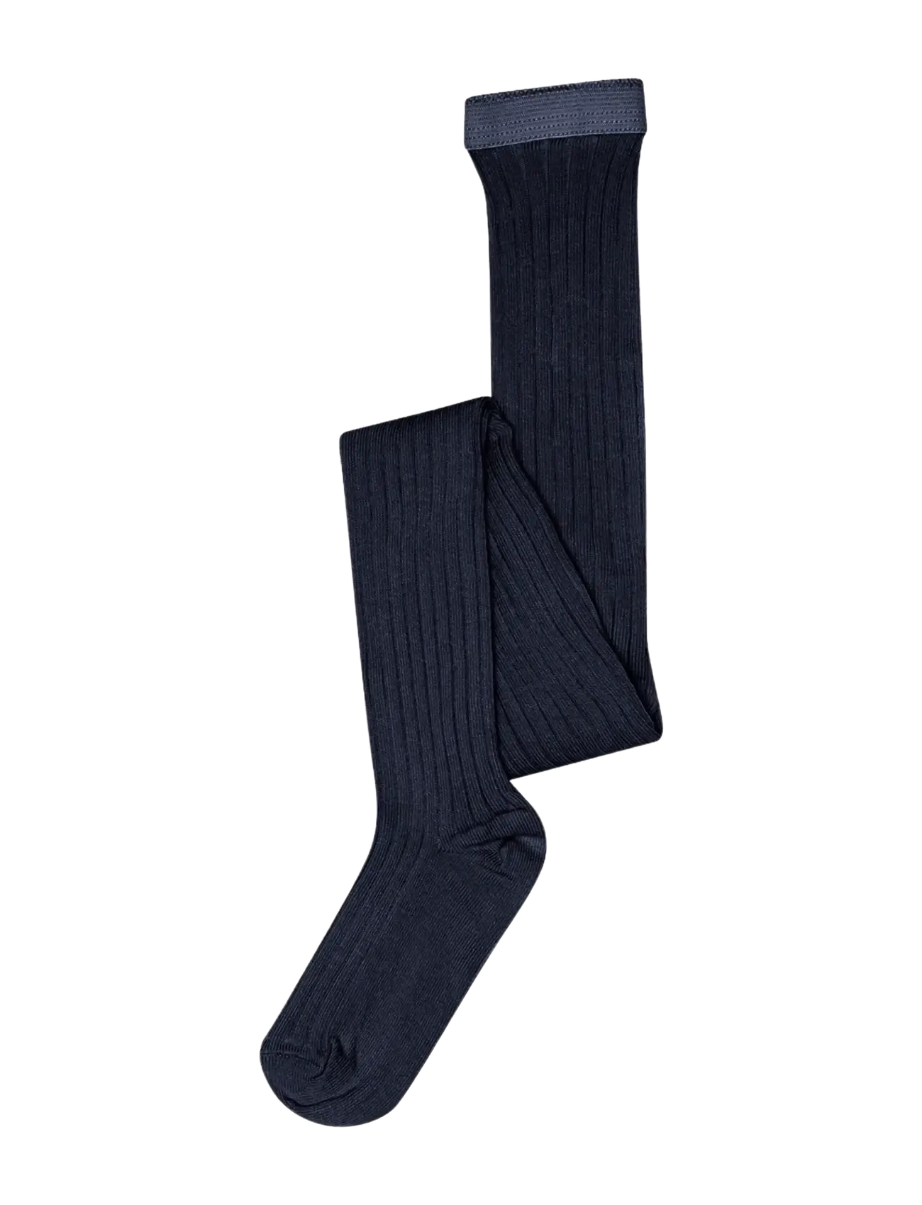 Cotton rib tights - NAVY