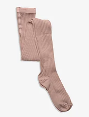 mp Denmark - Cotton rib tights - tights - rose dust - 0