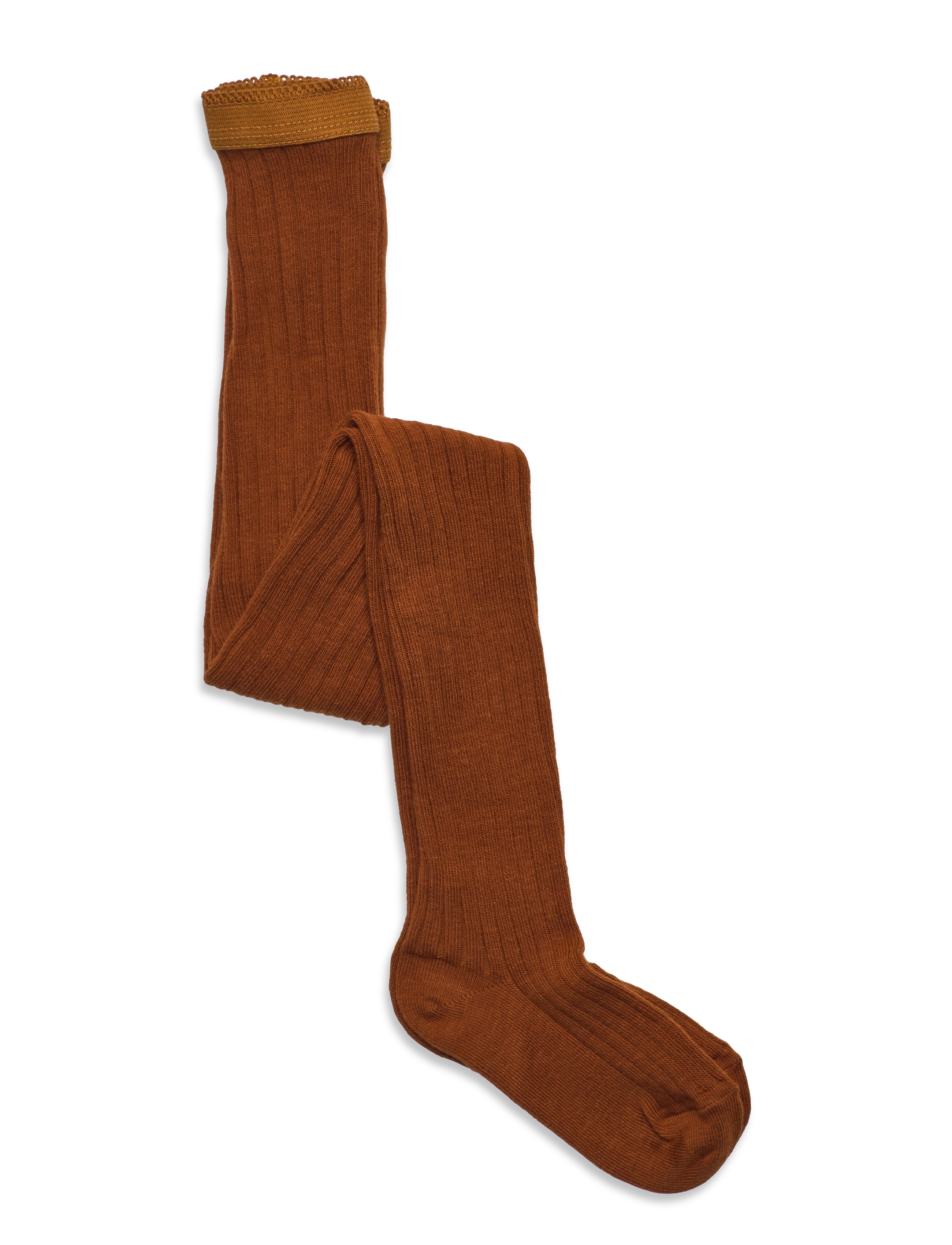 mp Denmark - Cotton rib tights - gode sommertilbud - rust - 0