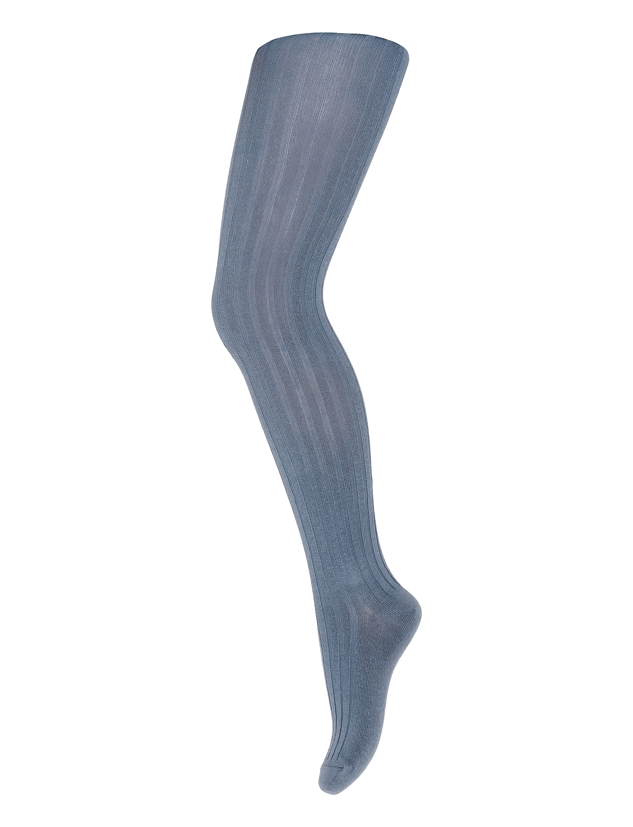 MP 130 Bomuld Rib Strømpebukser 4222 Dusty Blue str. 0-6 mdr/60 cm