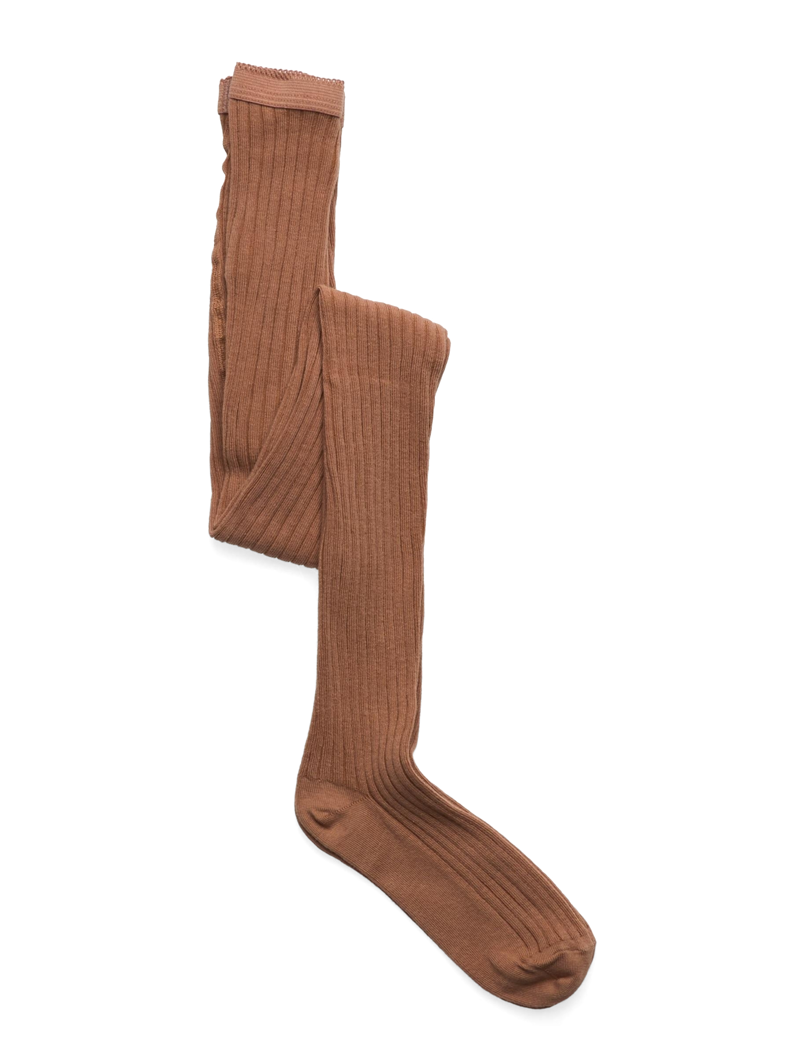 mp Denmark Cotton Rib Tights, 98, Socken & Strumpfhosen, Braun - Kinder