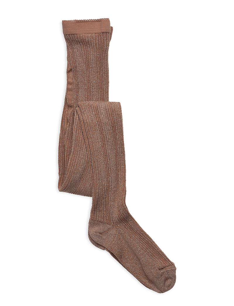 mp Denmark - Celosia glitter tights - strumpbyxor - maple sugar - 0