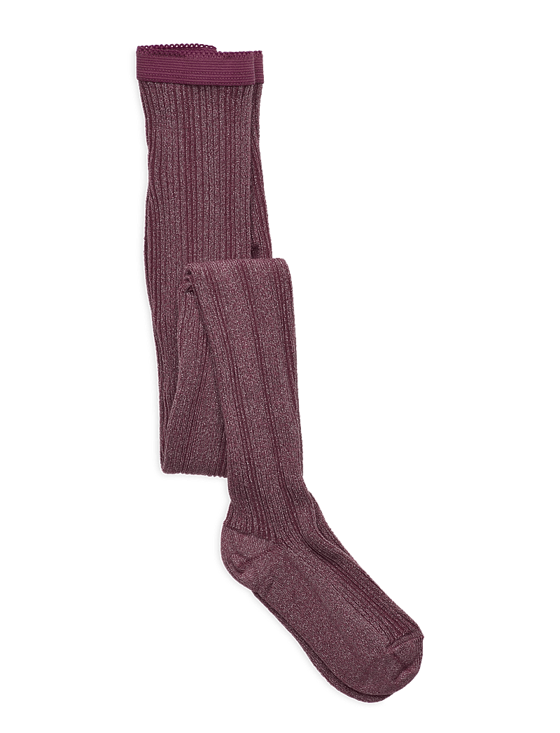 mp Denmark - Celosia glitter tights - strømpebukser - maroon - 0