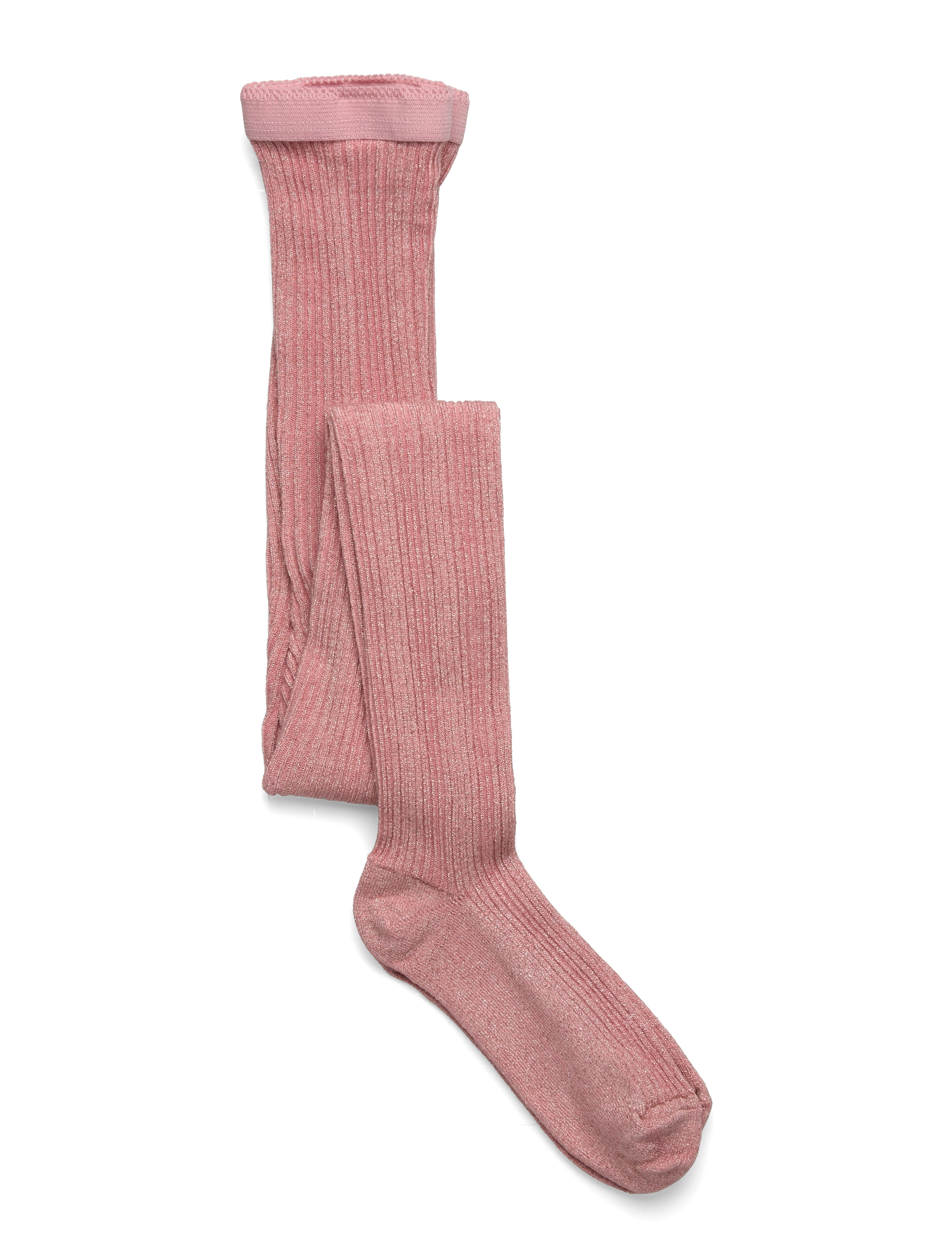 mp Denmark Celosia Glitter Tights, Børn, Ribstrikkede Glitter Strømpebukser, Pink, Str: 92