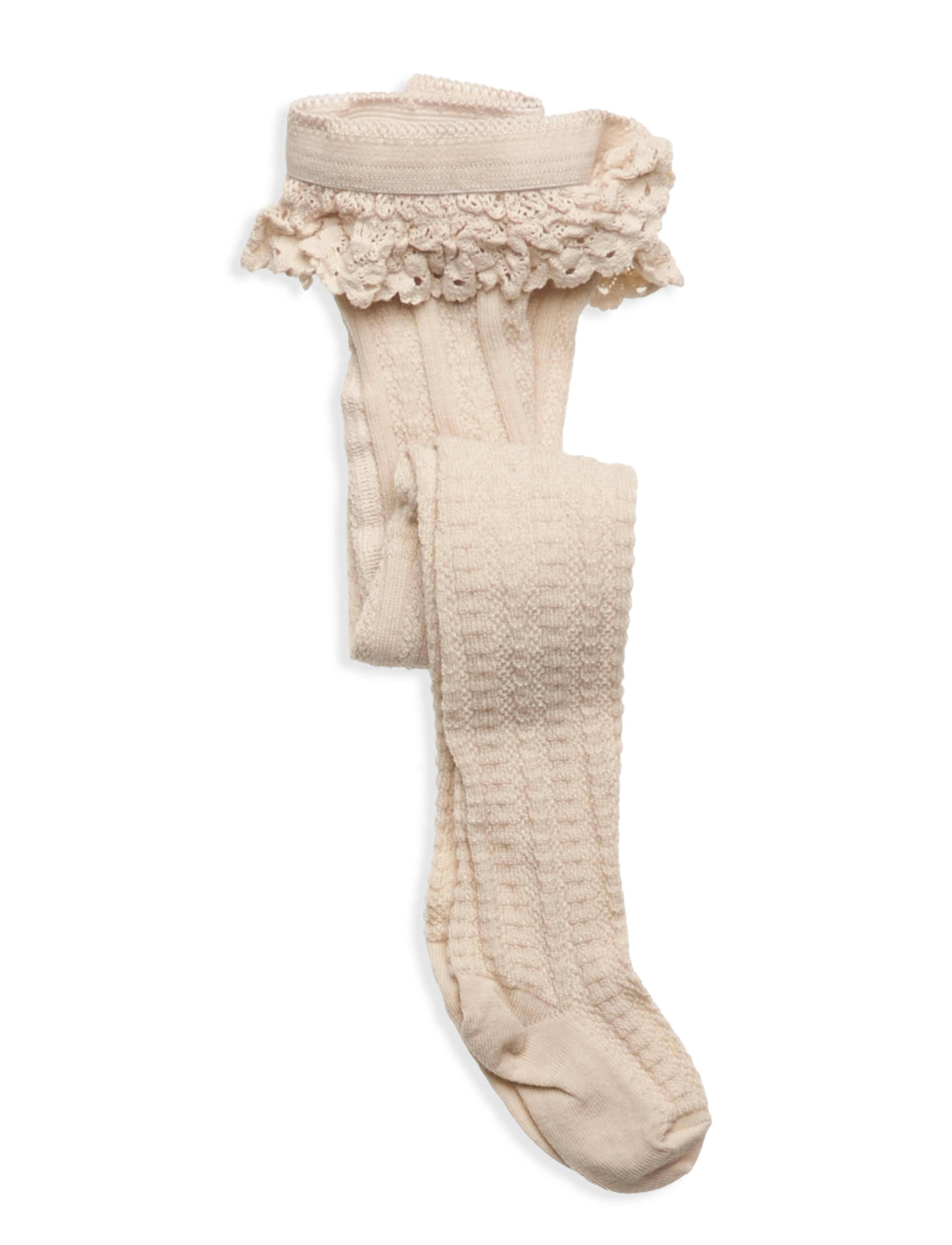 Berta tights - lace - ECRU