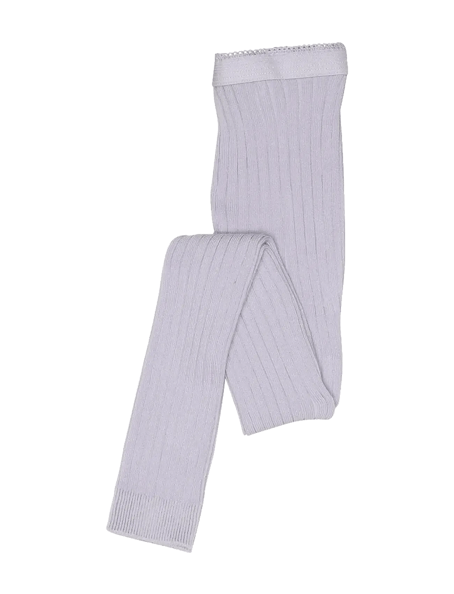 mp Denmark - Cotton rib leggings - sokkabuxur - lavender sky - 0