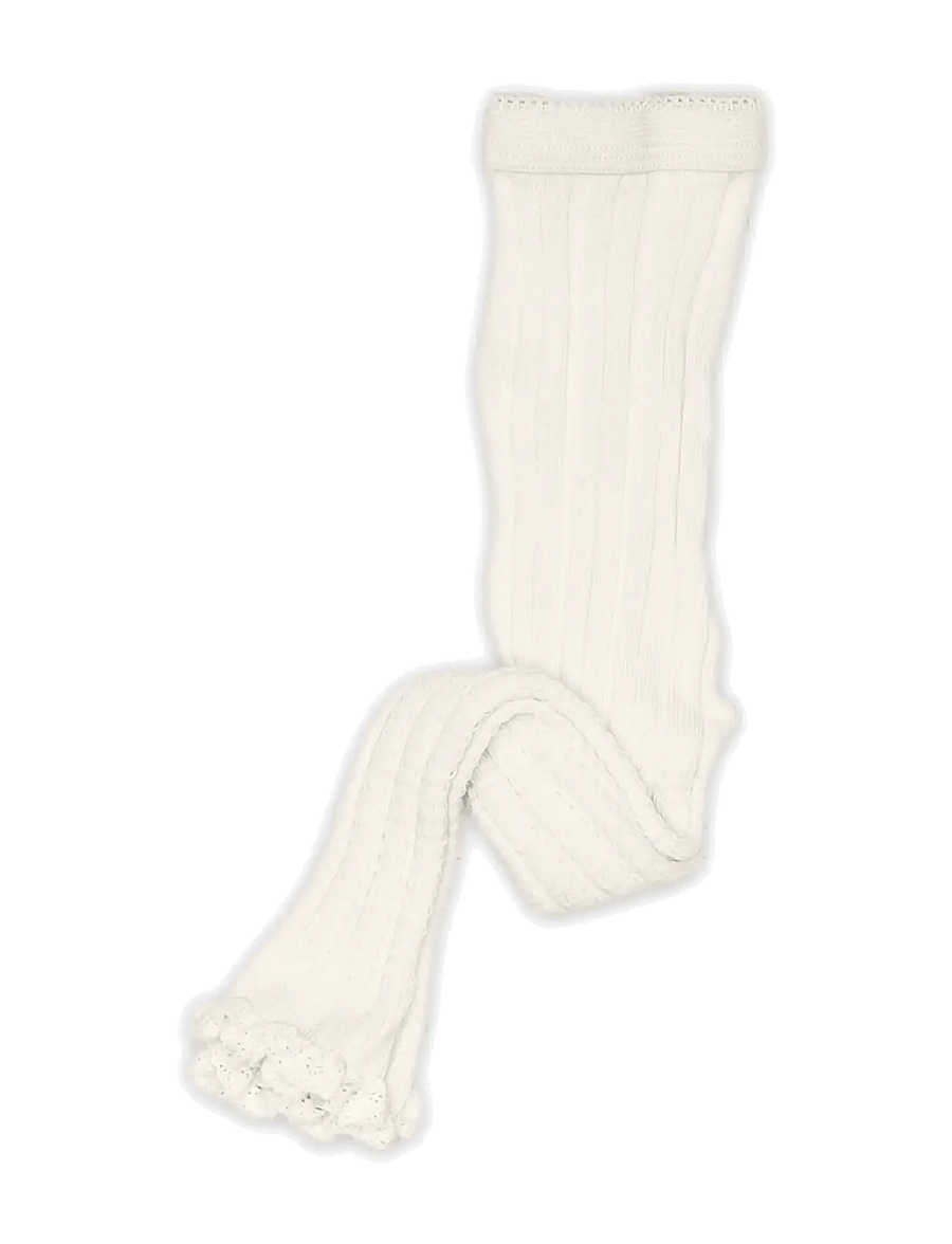 mp Denmark - Sonja leggings - lace - strumpbyxor - snow white - 0