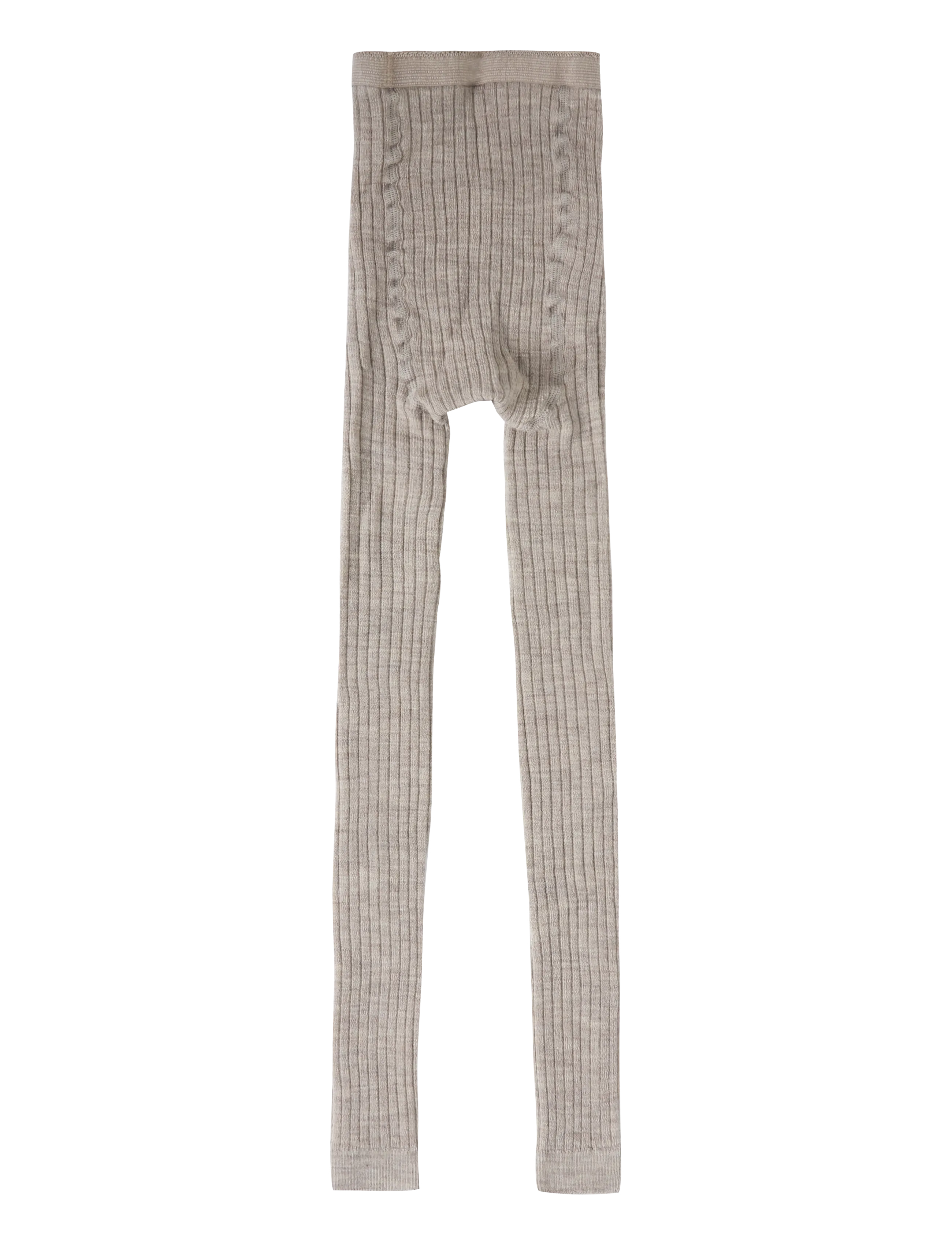 mp Denmark - Wool rib leggings - base layer baby - light brown melange - 1