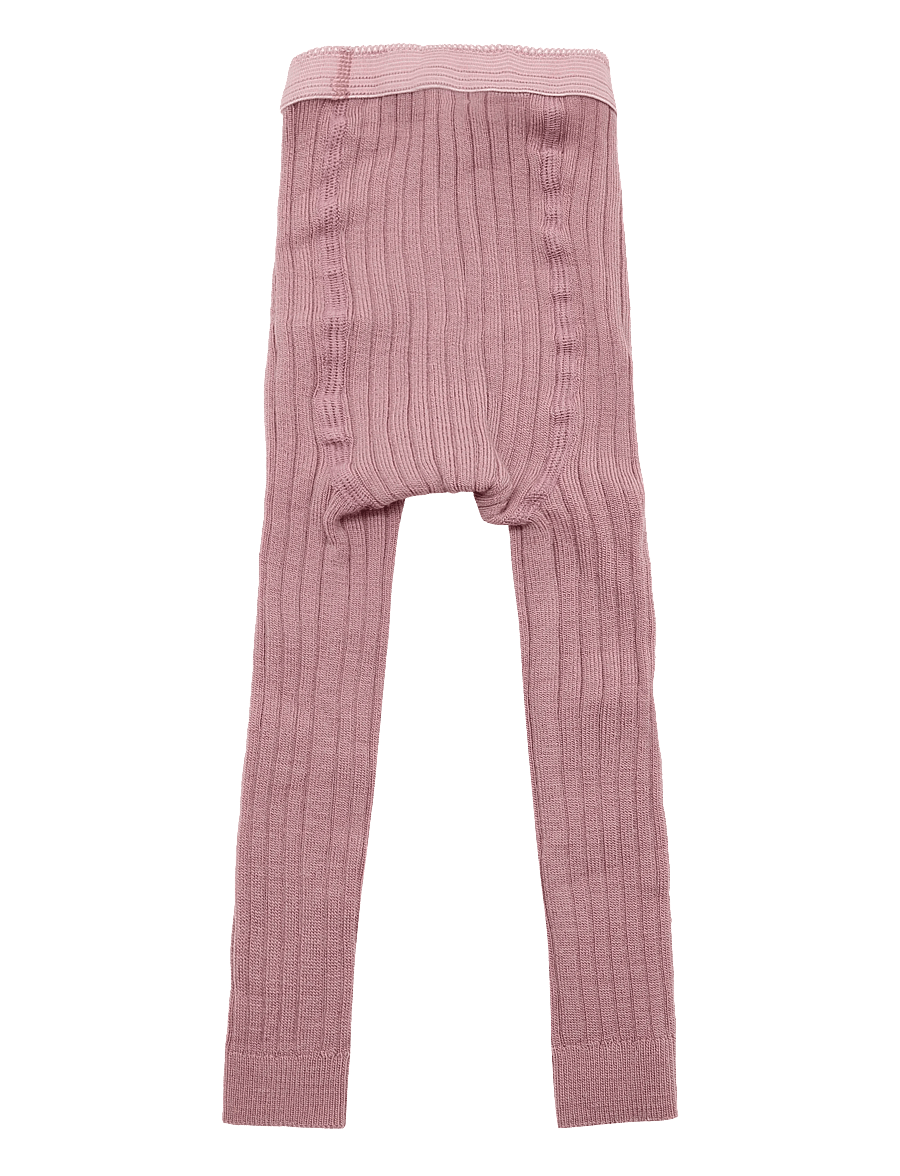 mp Denmark - Wool rib leggings - uldundertøj baby - woodrose - 1