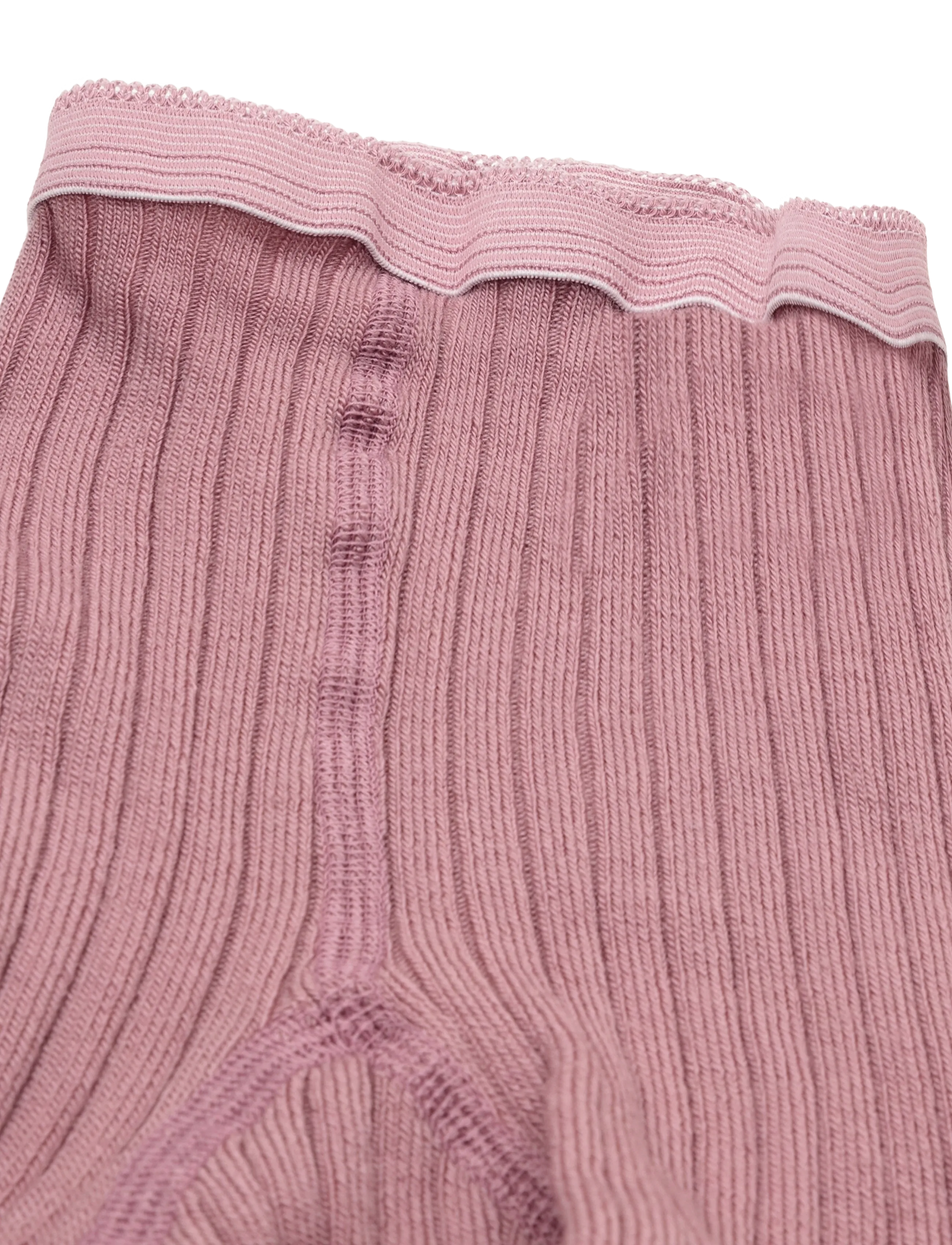 mp Denmark - Wool rib leggings - underställ baby - woodrose - 2