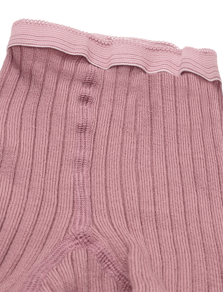 mp Denmark - Wool rib leggings - uldundertøj baby - woodrose - 2