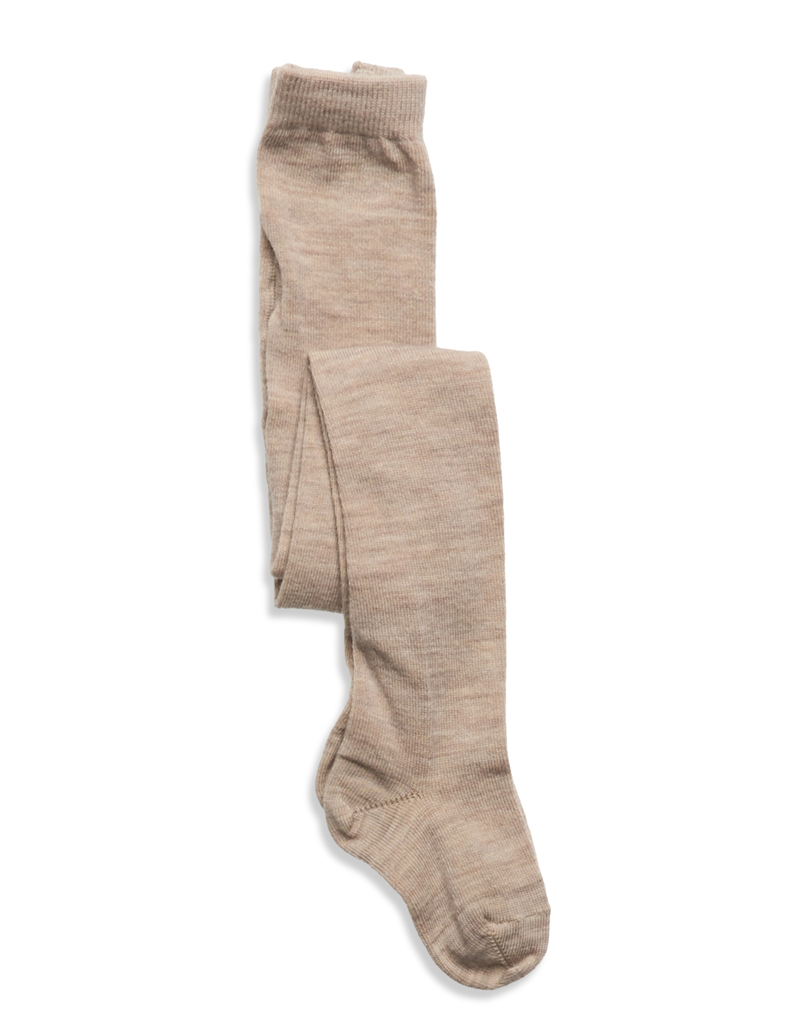 Wool/cotton tights - BEIGE MELANGE