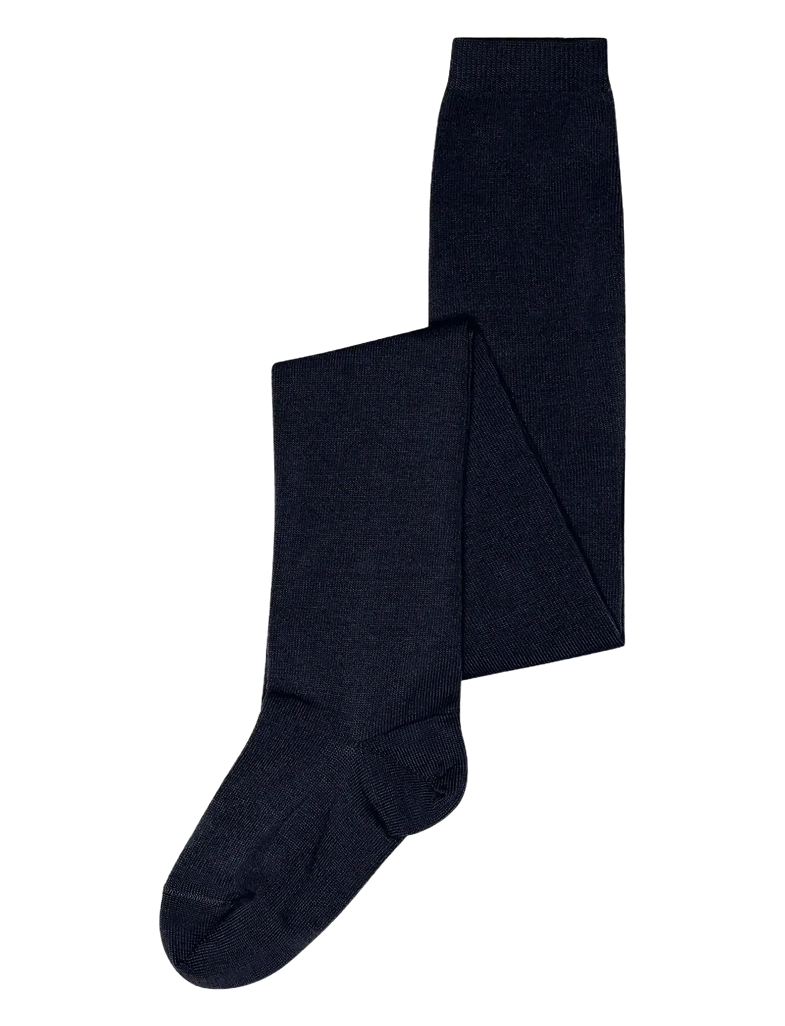 mp Denmark Wool/Cotton Tights, 164, Socken & Strumpfhosen, Marineblau - Kinder