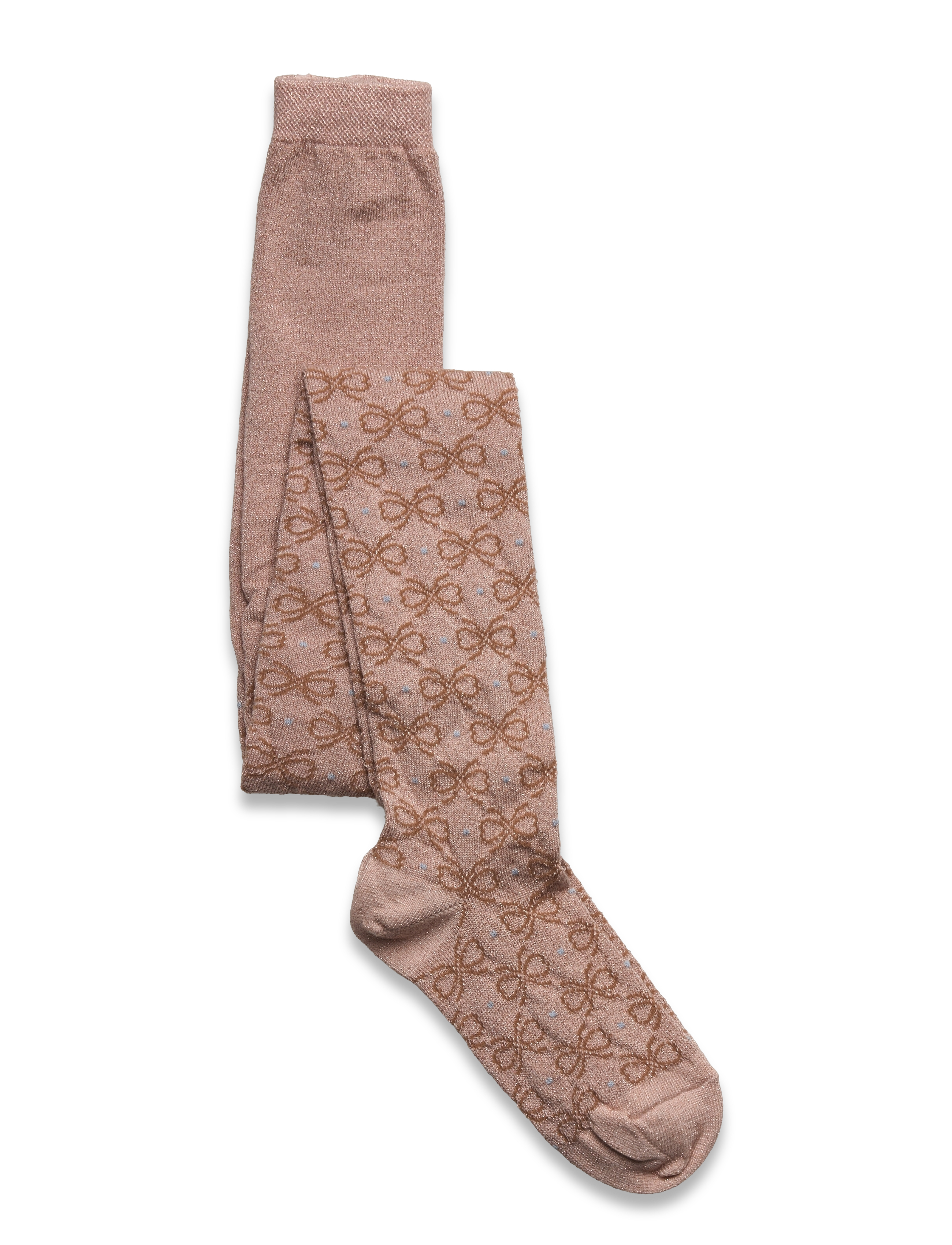 mp Denmark Nanna Glitter Tights, Børn, Glitter Sløjfe Strømpebukser, Pink, Str: 56/62