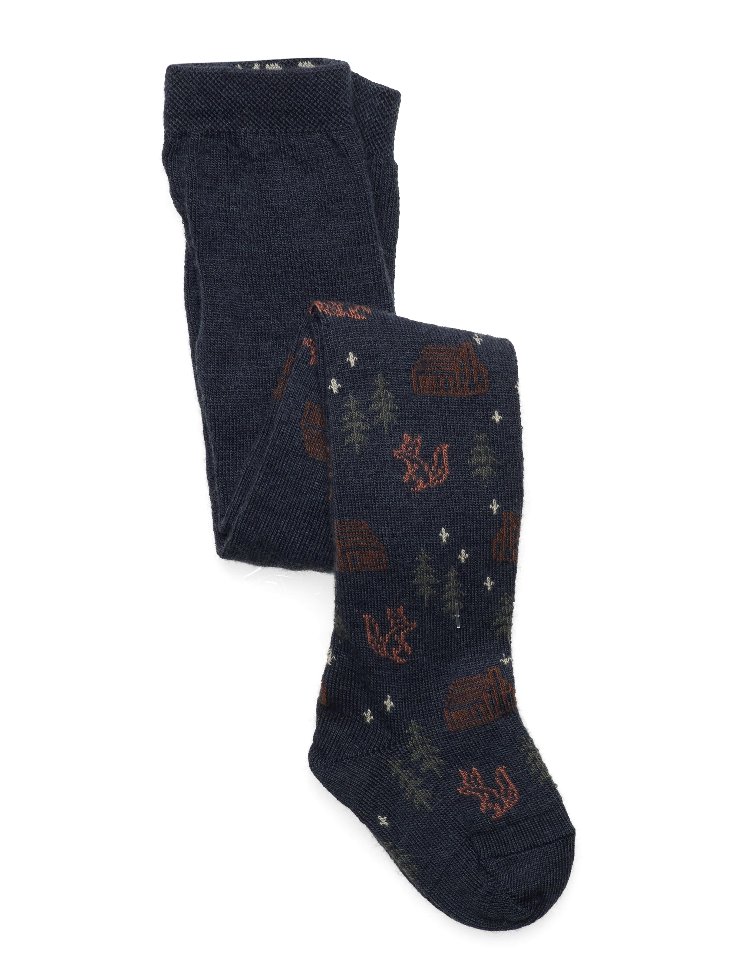 mp Denmark - Forest tights - dark denim melange - 0