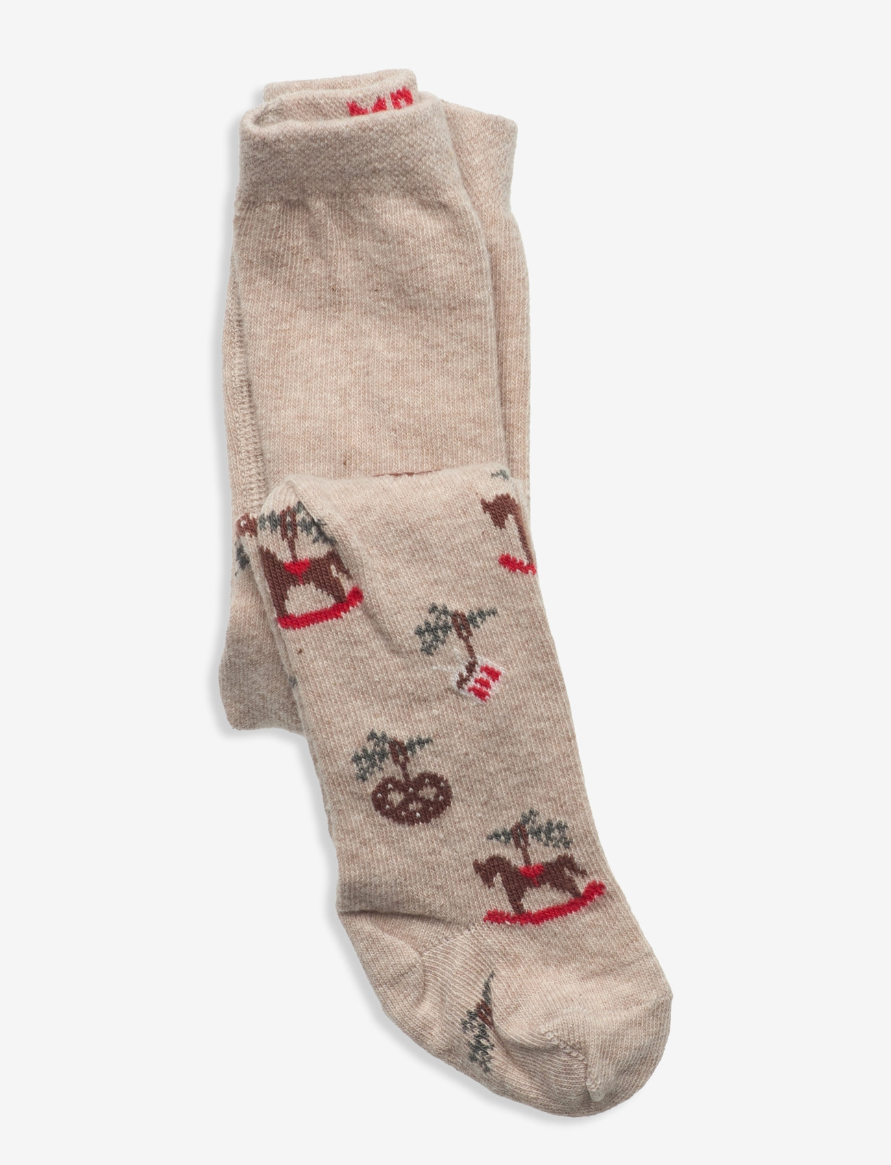 mp Denmark - Julle tights - efterårstøj - beige melange - 0