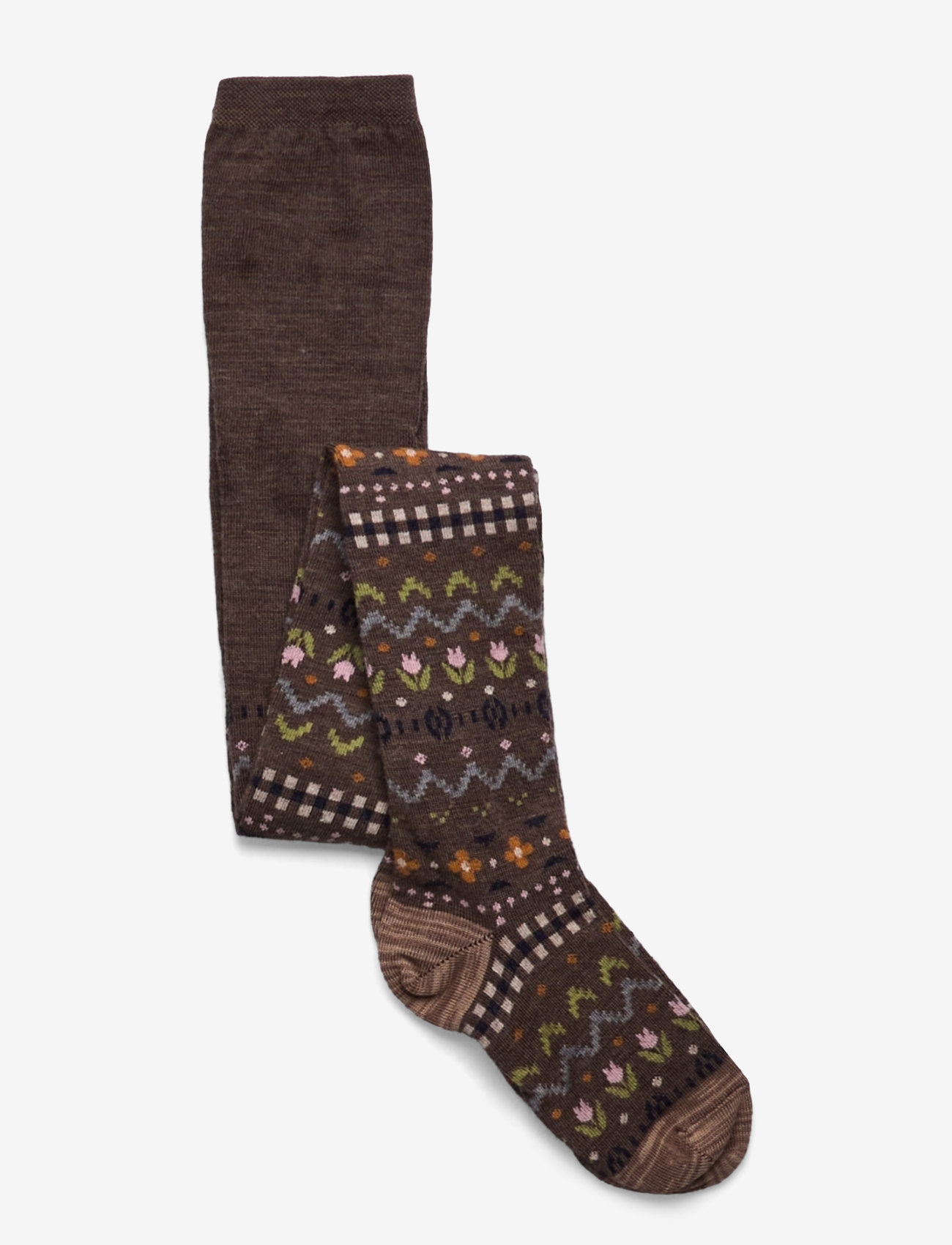 mp Denmark - Nora tights - strømpebukser - brown melange - 0