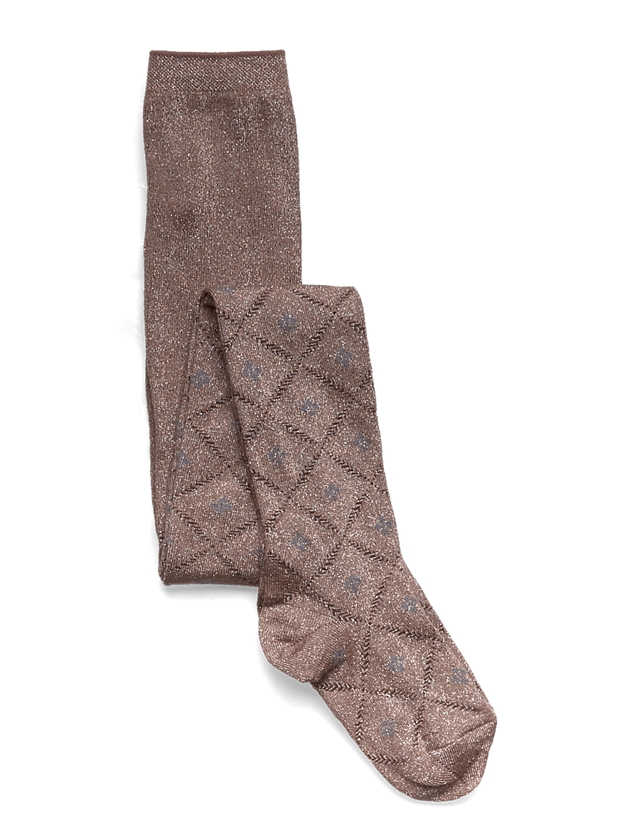 mp Denmark - Freja glitter tights - strumpfhosen - coca mocha - 0