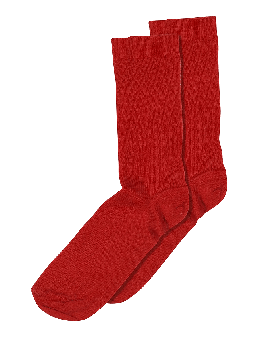 mp Denmark - Fine wool rib socks - normale socken - tomato - 0