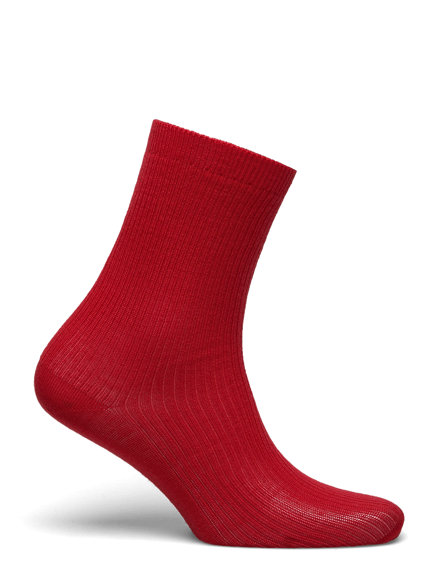 mp Denmark - Fine wool rib socks - normale socken - tomato - 1