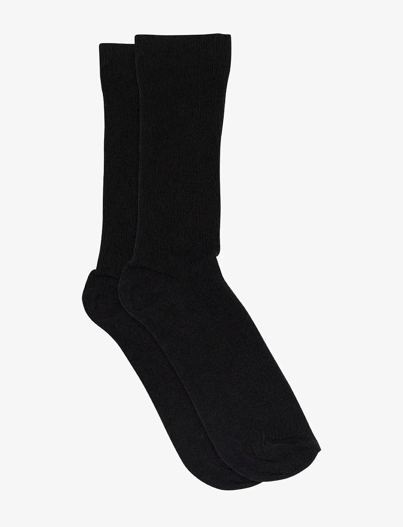 mp Denmark - Fine cotton rib socks - die niedrigsten preise - black - 0