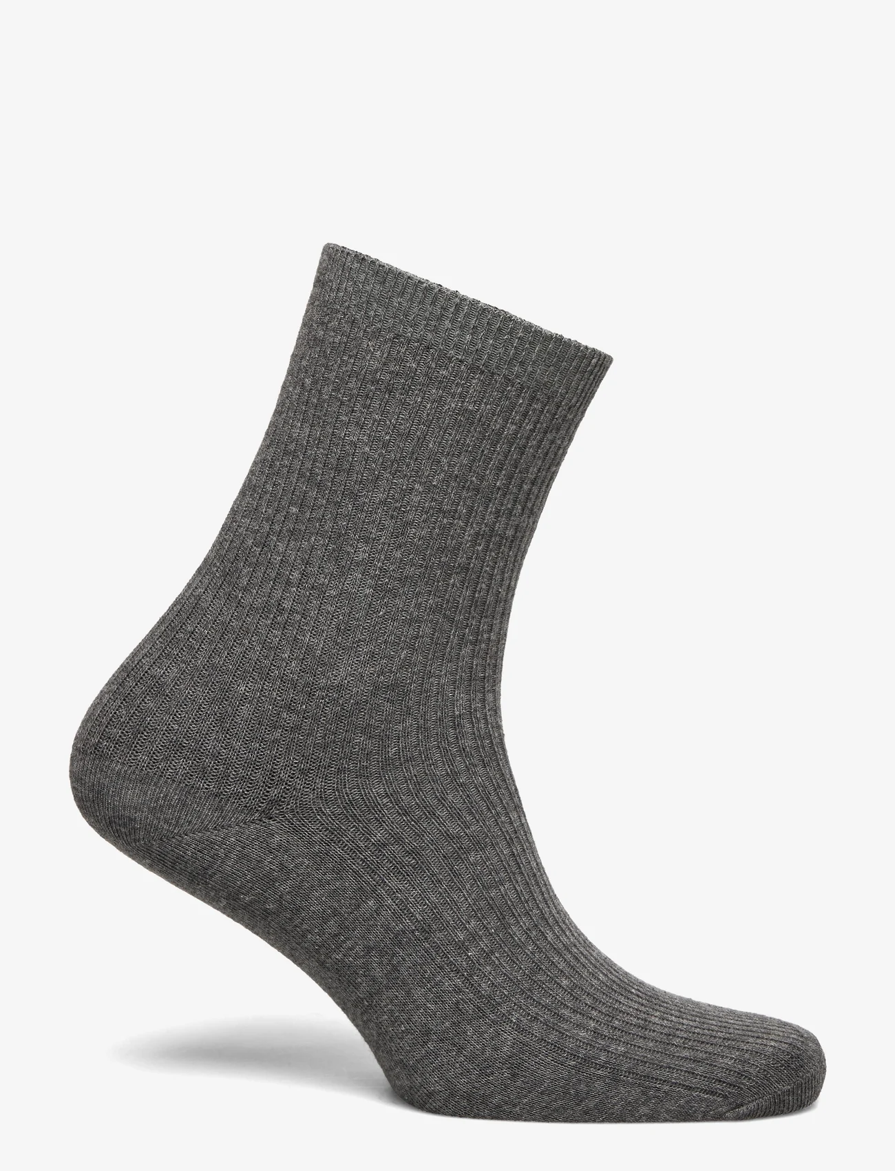 mp Denmark - Fine cotton rib socks - lowest prices - medium grey melange - 1