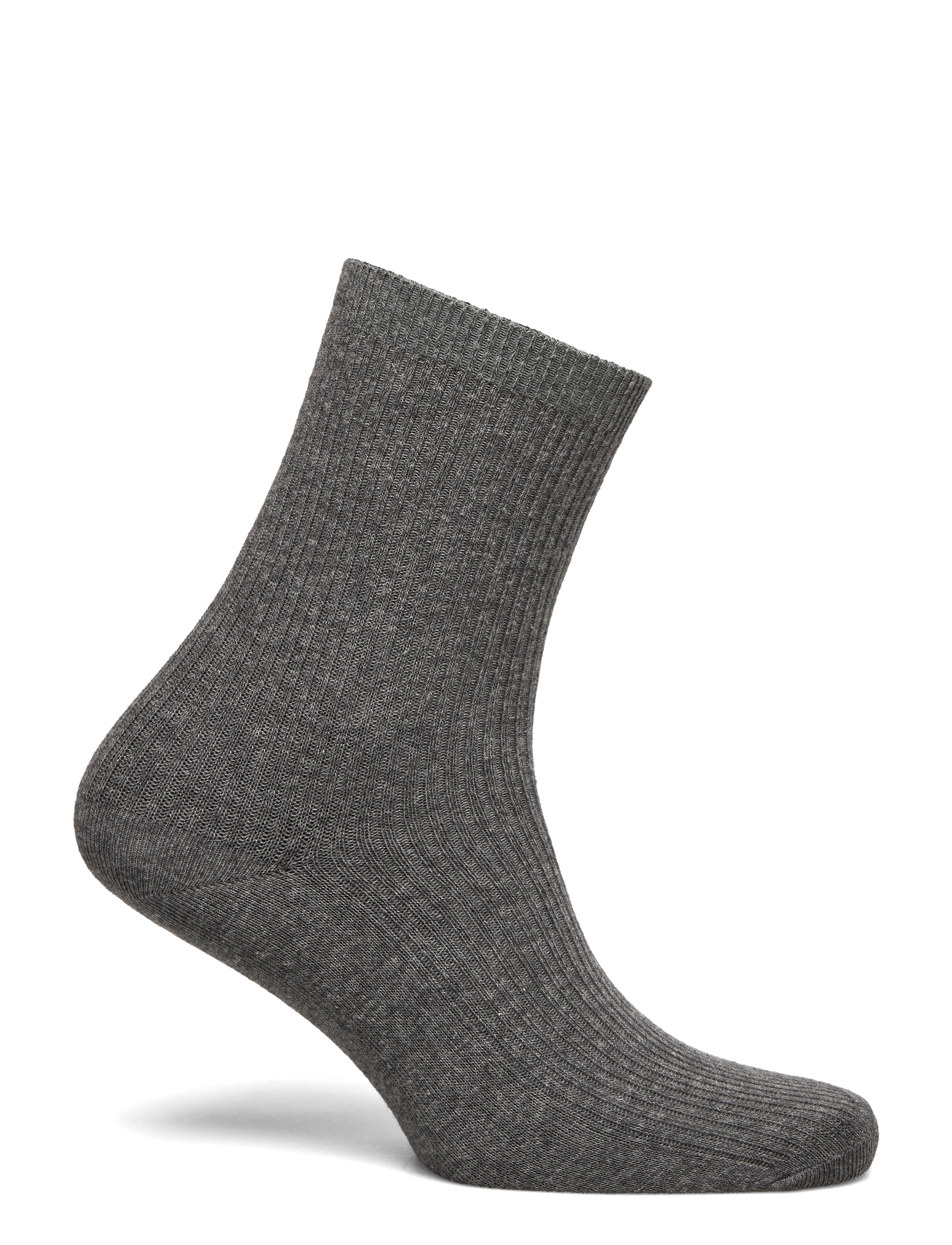 mp Denmark - Fine cotton rib socks - klassikalised sokid - medium grey melange - 1