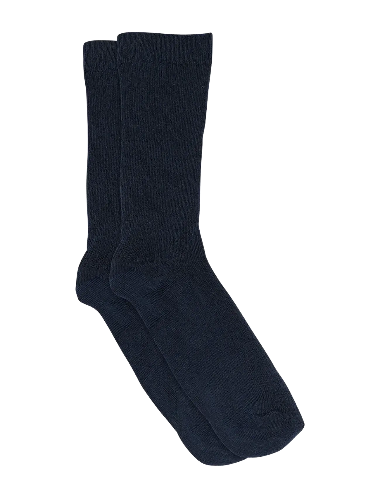 mp Denmark Fine cotton rib socks - Undertøj - NAVY / navy