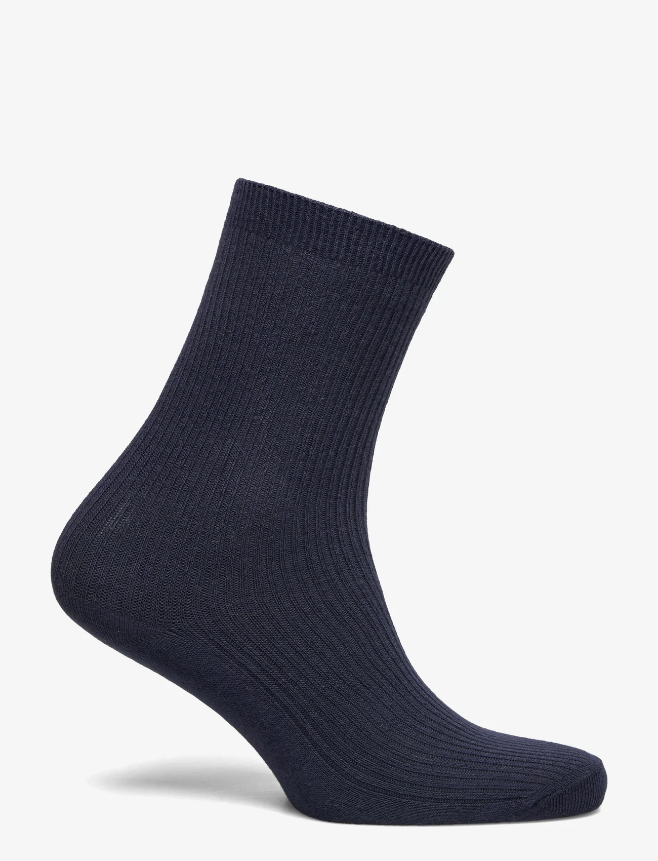 mp Denmark - Fine cotton rib socks - laveste priser - navy - 1