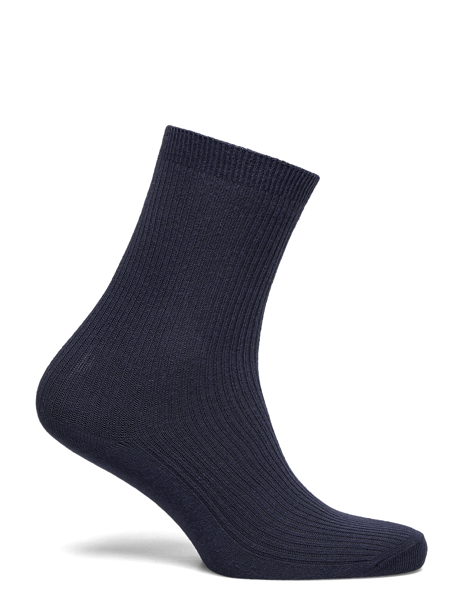 mp Denmark - Fine cotton rib socks - almindelige strømper - navy - 1