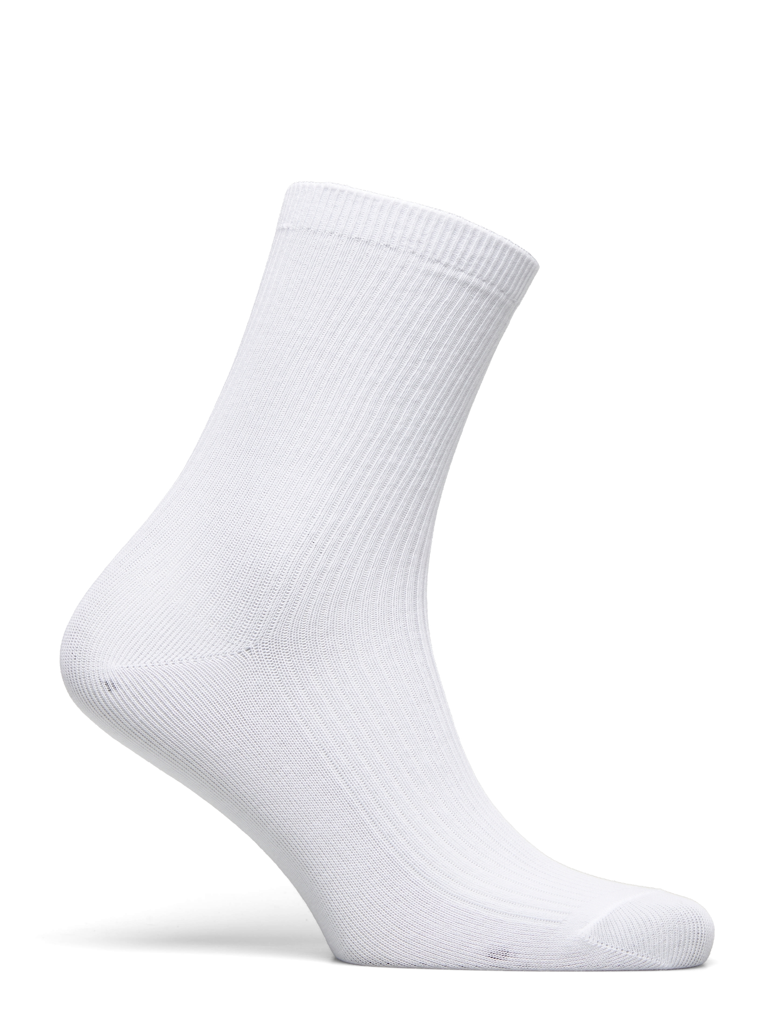 mp Denmark - Fine cotton rib socks - vanliga strumpor - white - 1