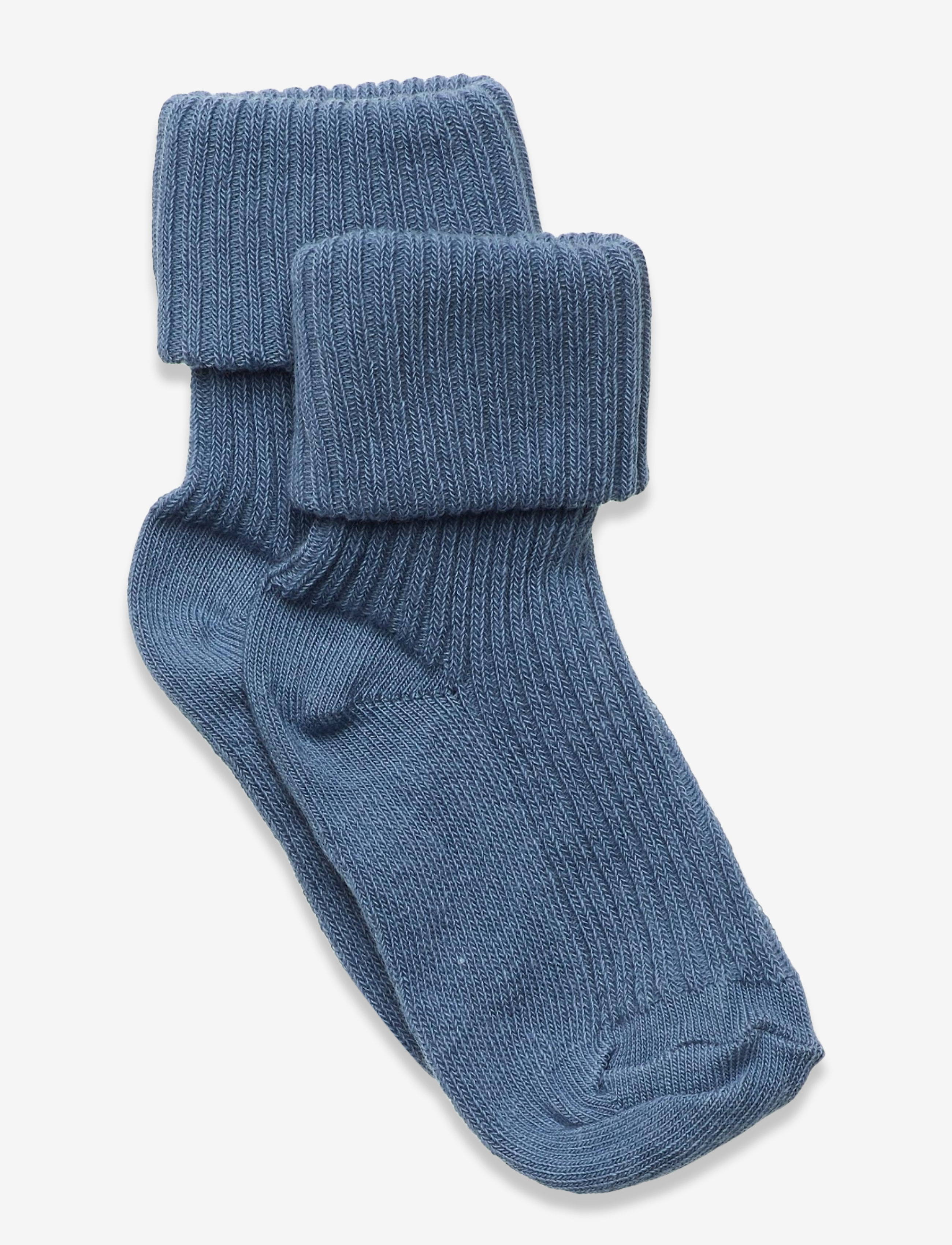 Cotton rib baby socks - BLUE