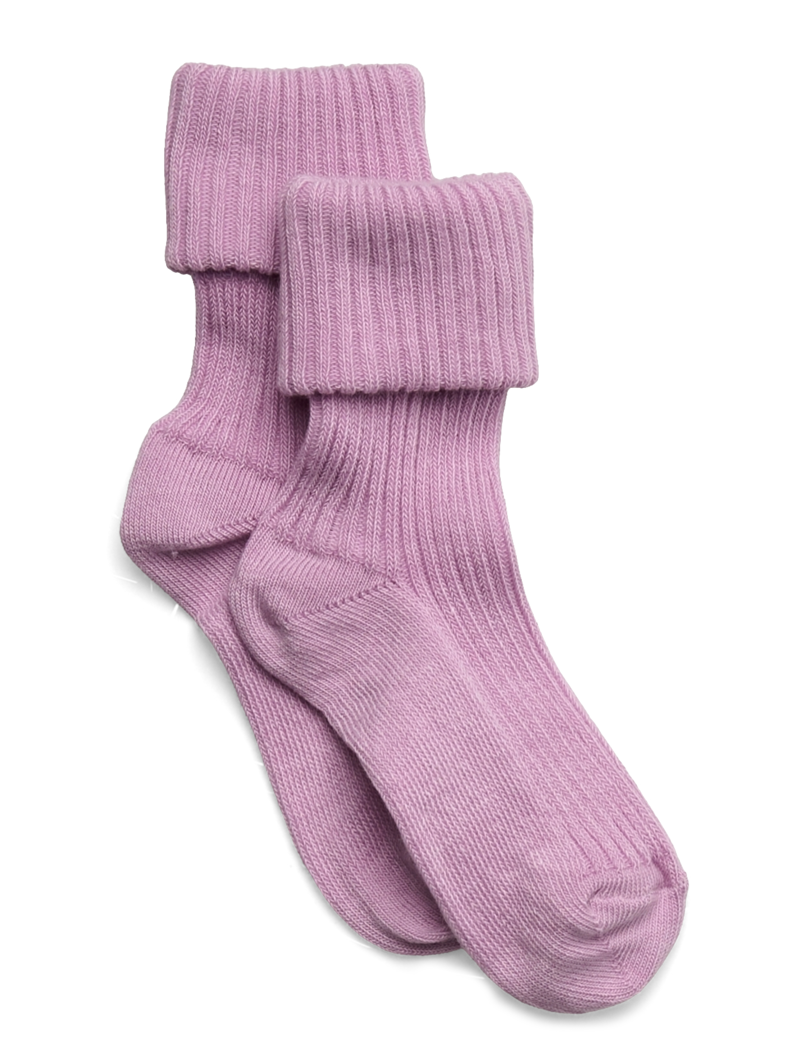 mp Denmark Cotton rib baby socks - Clothing - LUPINE / pink/rose