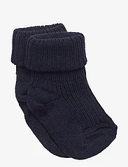 mp Denmark - Cotton rib baby socks - lowest prices - navy - 0