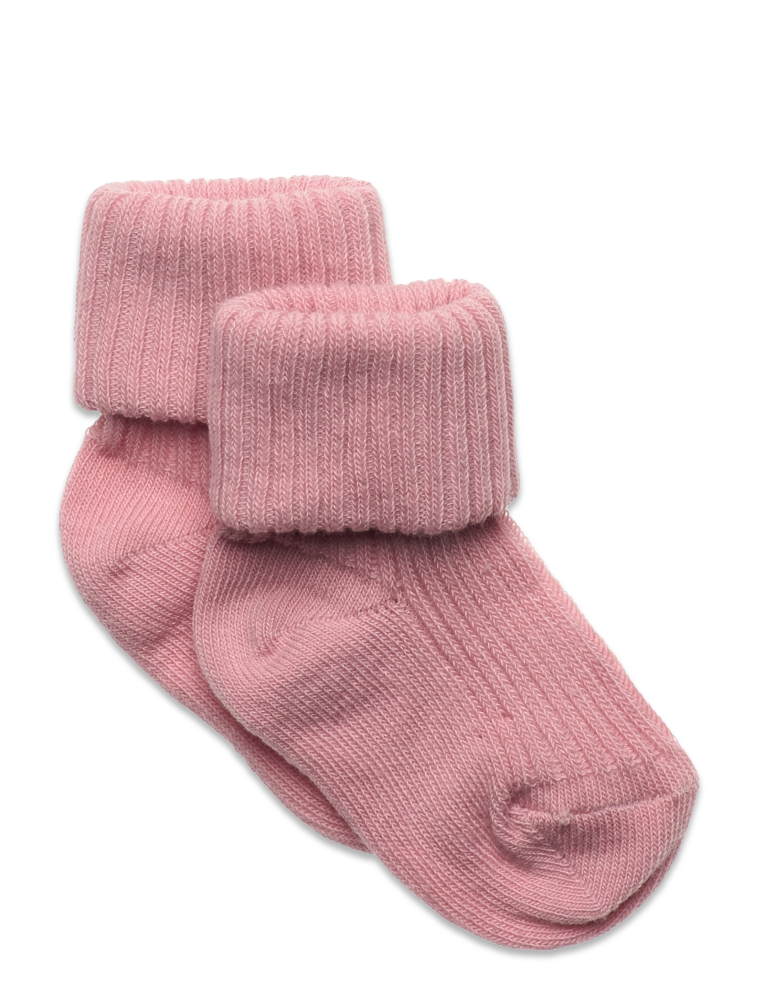 mp Denmark Cotton rib baby socks - Sokken - SILVER PINK / pink/rose