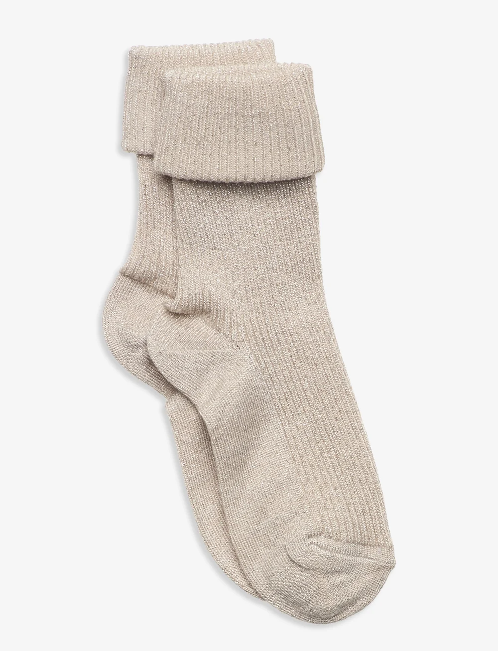 mp Denmark - Ida glitter socks - strømper - ecru - 0