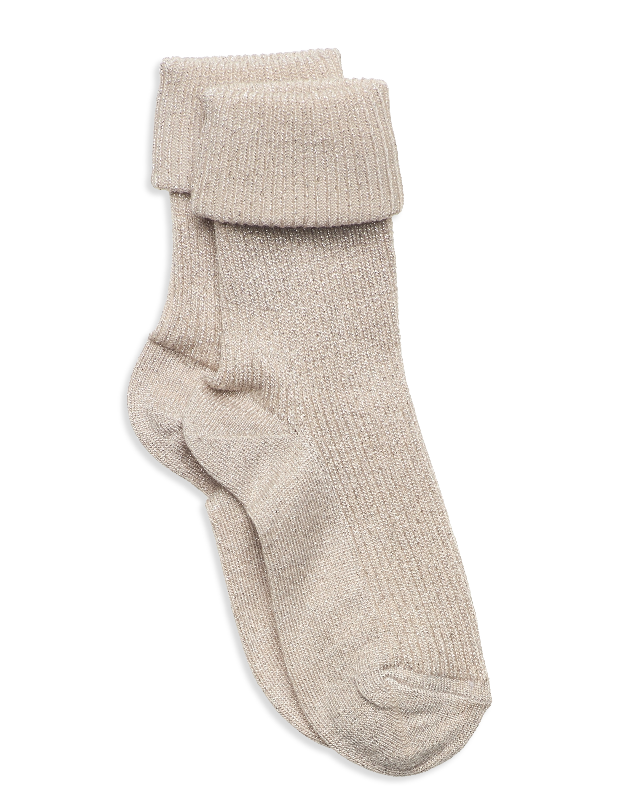 mp Denmark Ida glitter socks - Strumpor - ECRU / beige