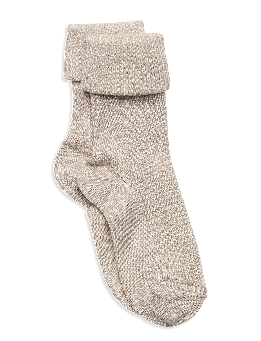 mp Denmark - Ida glitter socks - strümpfe - ecru - 0