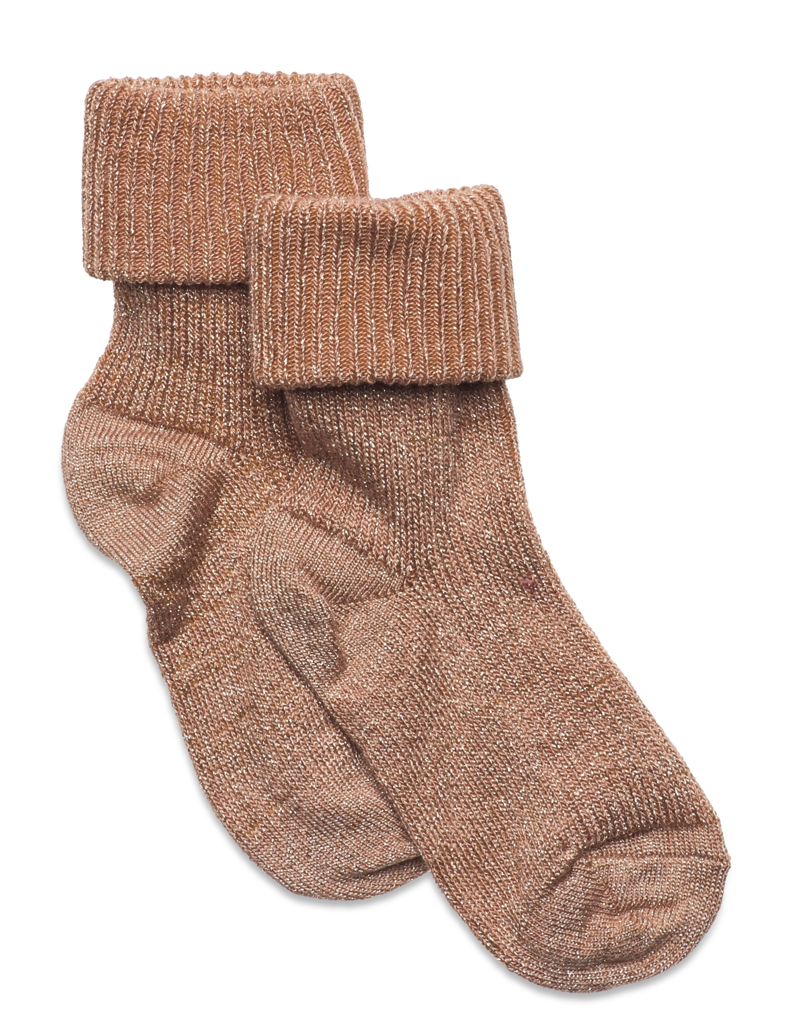 mp Denmark Ida glitter socks - Kläder - MAPLE SUGAR / brown