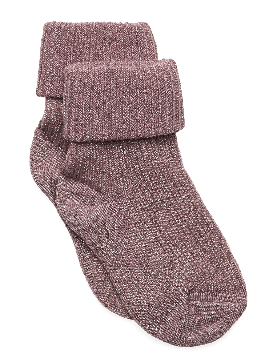 mp Denmark - Ida glitter socks - sokkar - mauve shadows - 0