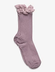 mp Denmark - Julia socks with lace - sokid - lilac shadow - 0