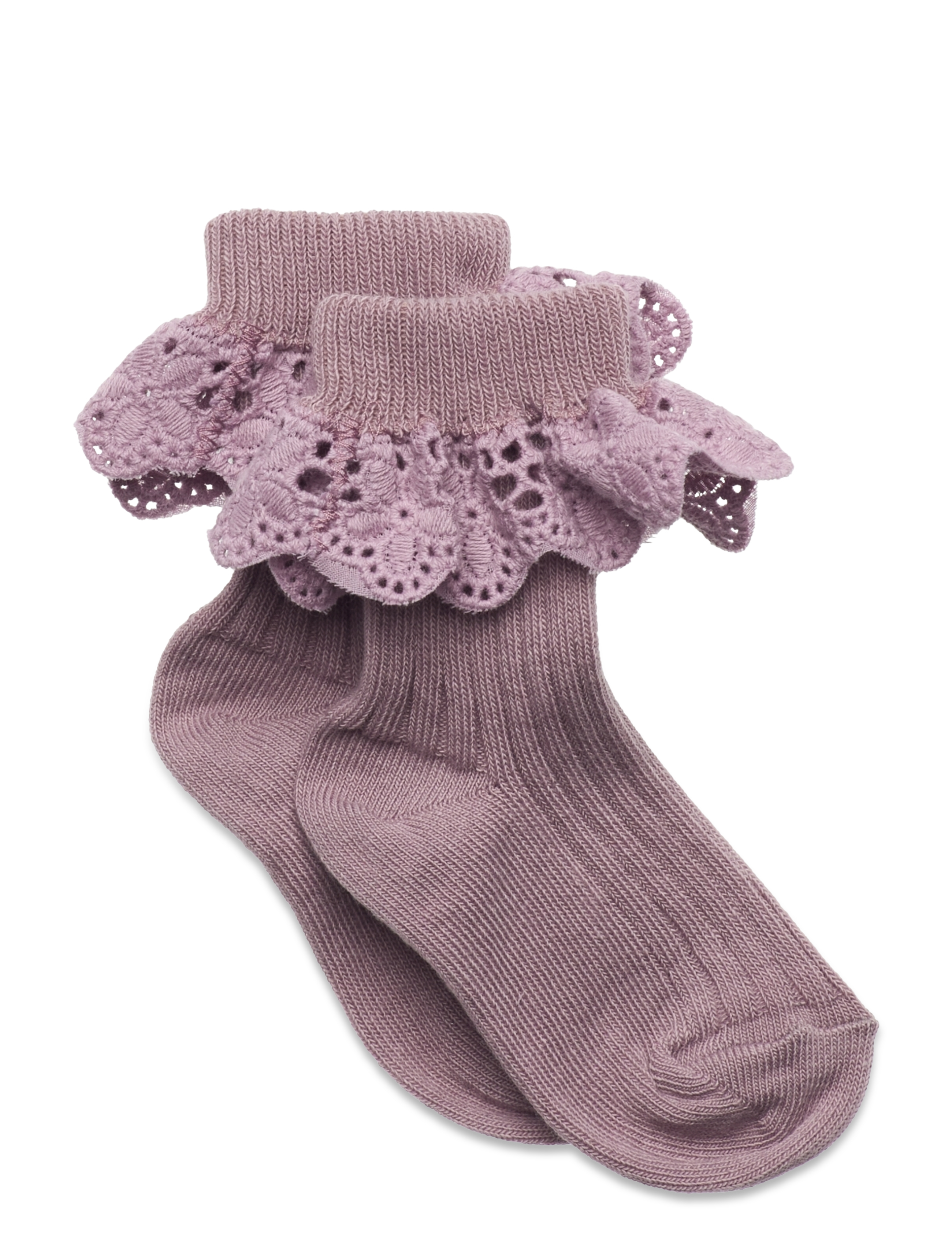 Lisa socks - lace - LILAC SHADOW