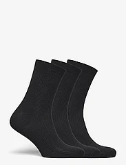 mp Denmark - Fine cotton rib socks 3-pack - alhaisimmat hinnat - black - 1