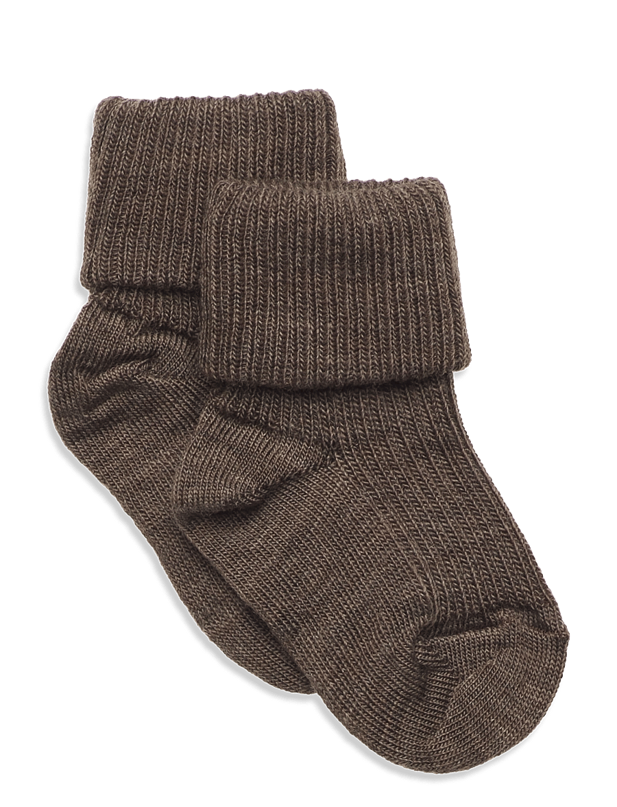 mp Denmark - Anklesock 2/2 pad baby - baby-socken - brown melange - 0