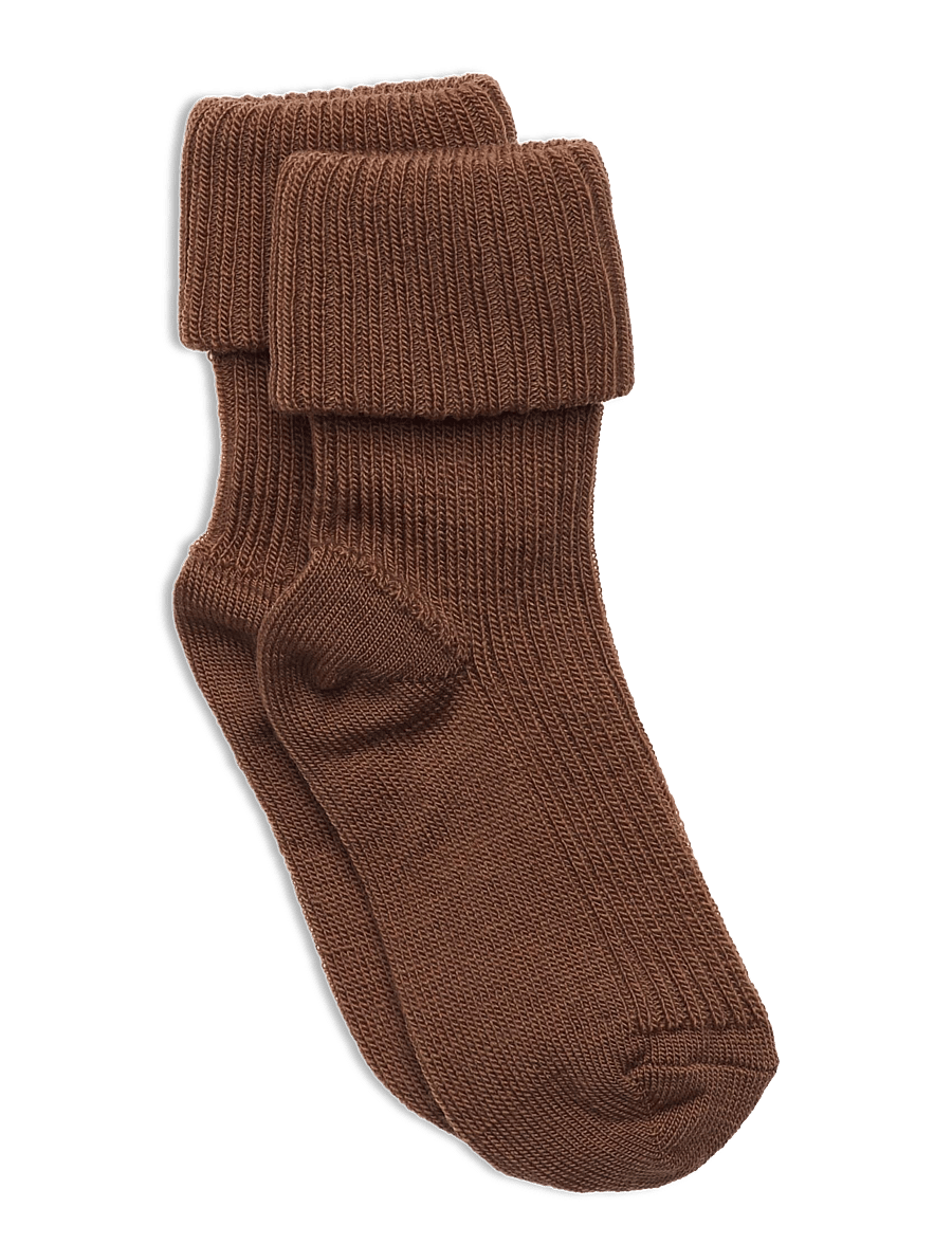 mp Denmark - Wool rib baby socks - beebisokid - peacan pie - 0