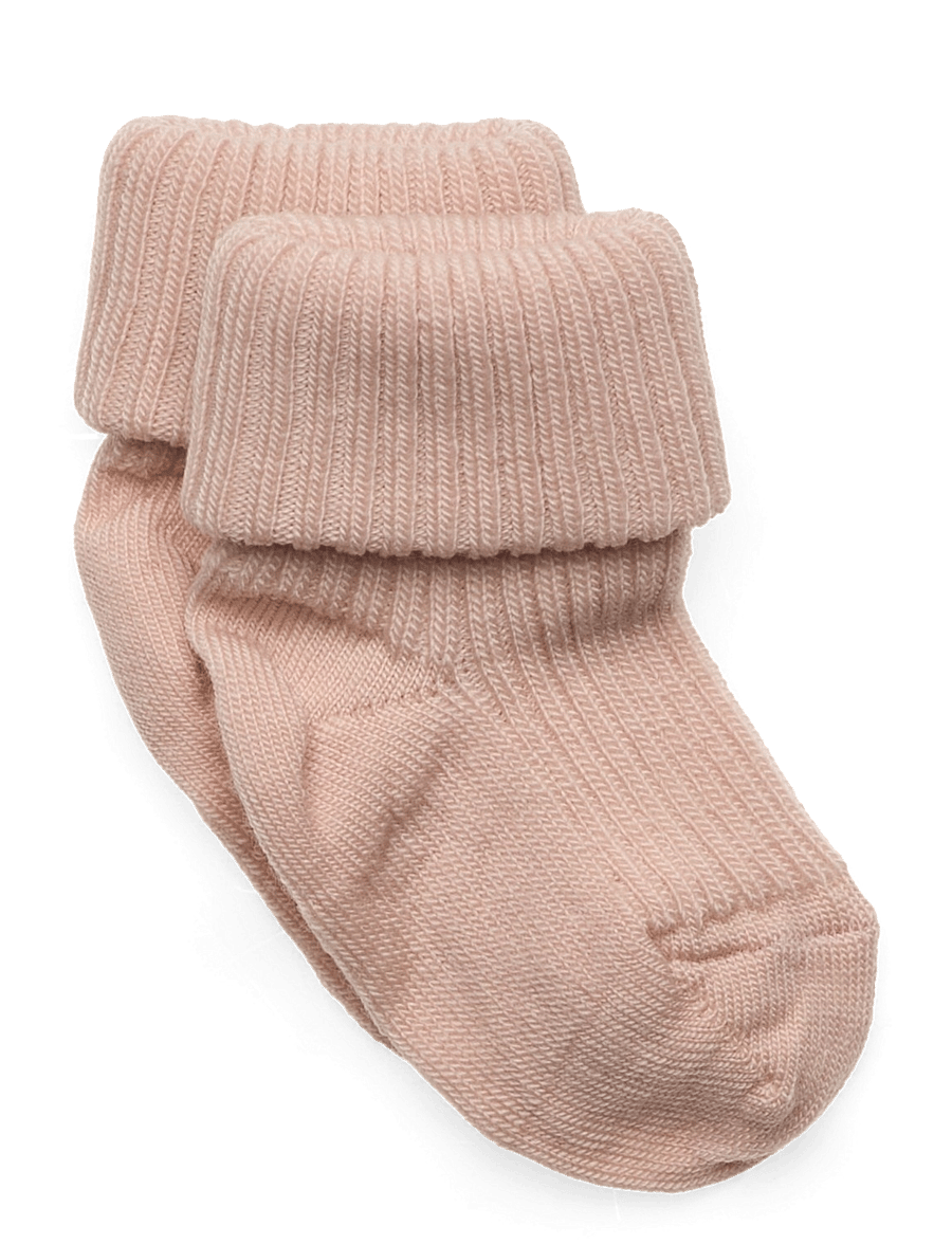 mp Denmark - Wool rib baby socks - baby-socken - rose dust - 0